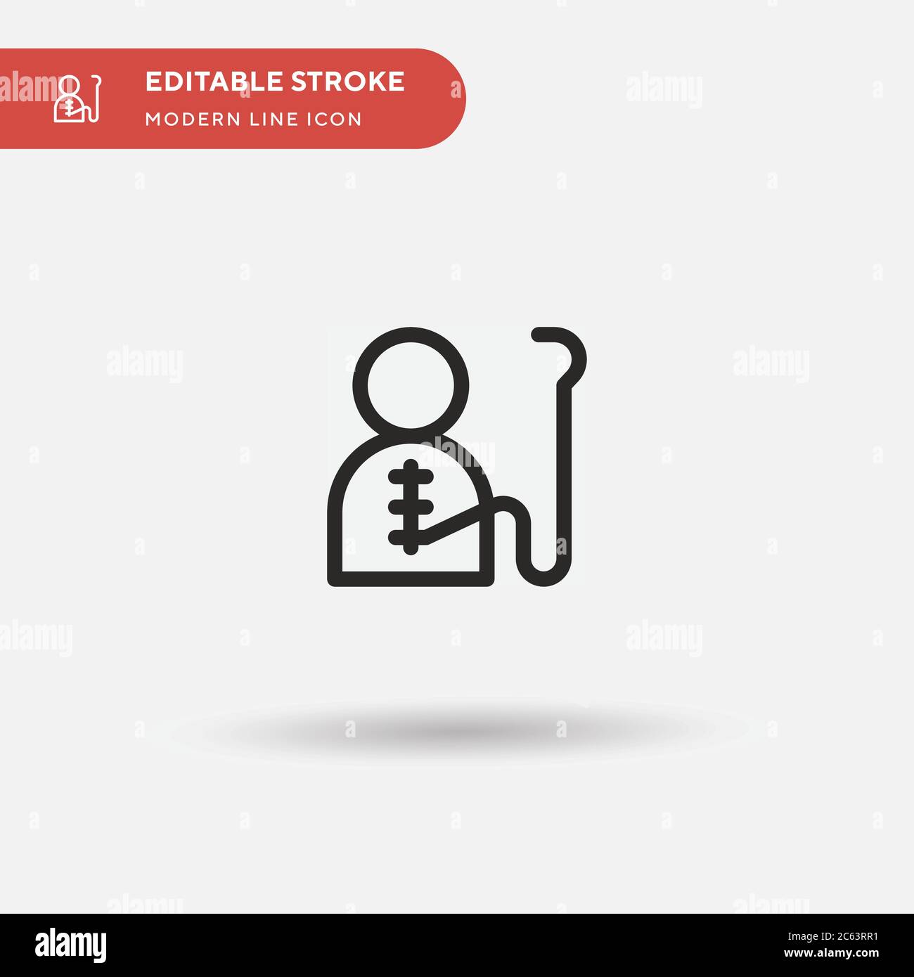 Suture Simple vector icon. Illustration symbol design template for web ...