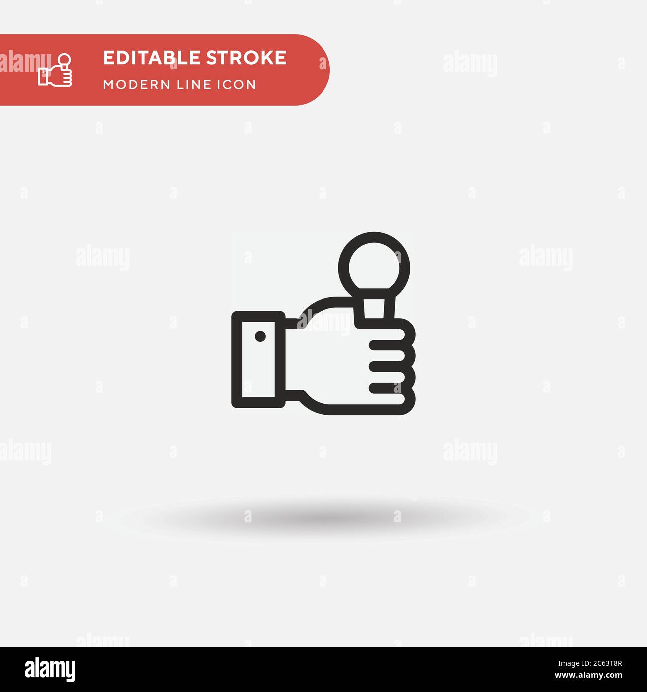 Interview Simple vector icon. Illustration symbol design template for ...