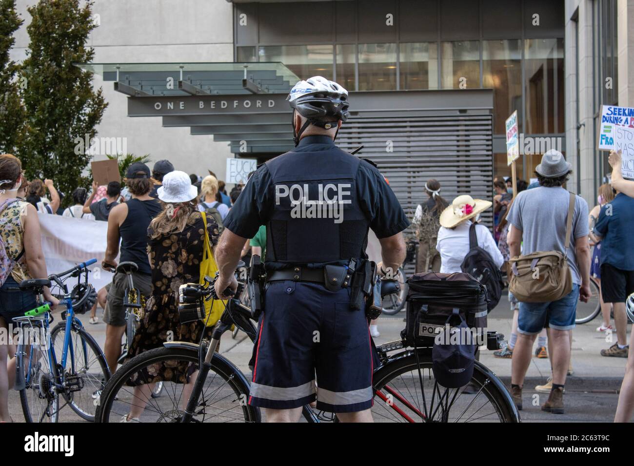 Protest Bill 184 - Toronto ON - July 06 2020 Stock Photo