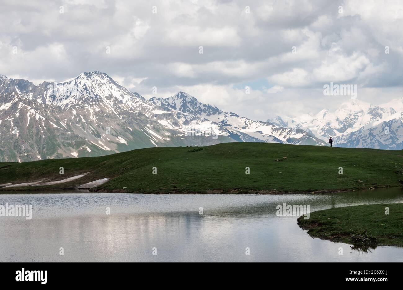 Koruldi Lakes, Svaneti, Georgia. Stock Photo