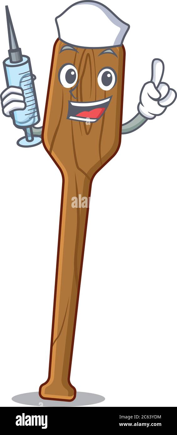 Oars humble nurse mascot design with a syringe Stock Vector Image & Art ...