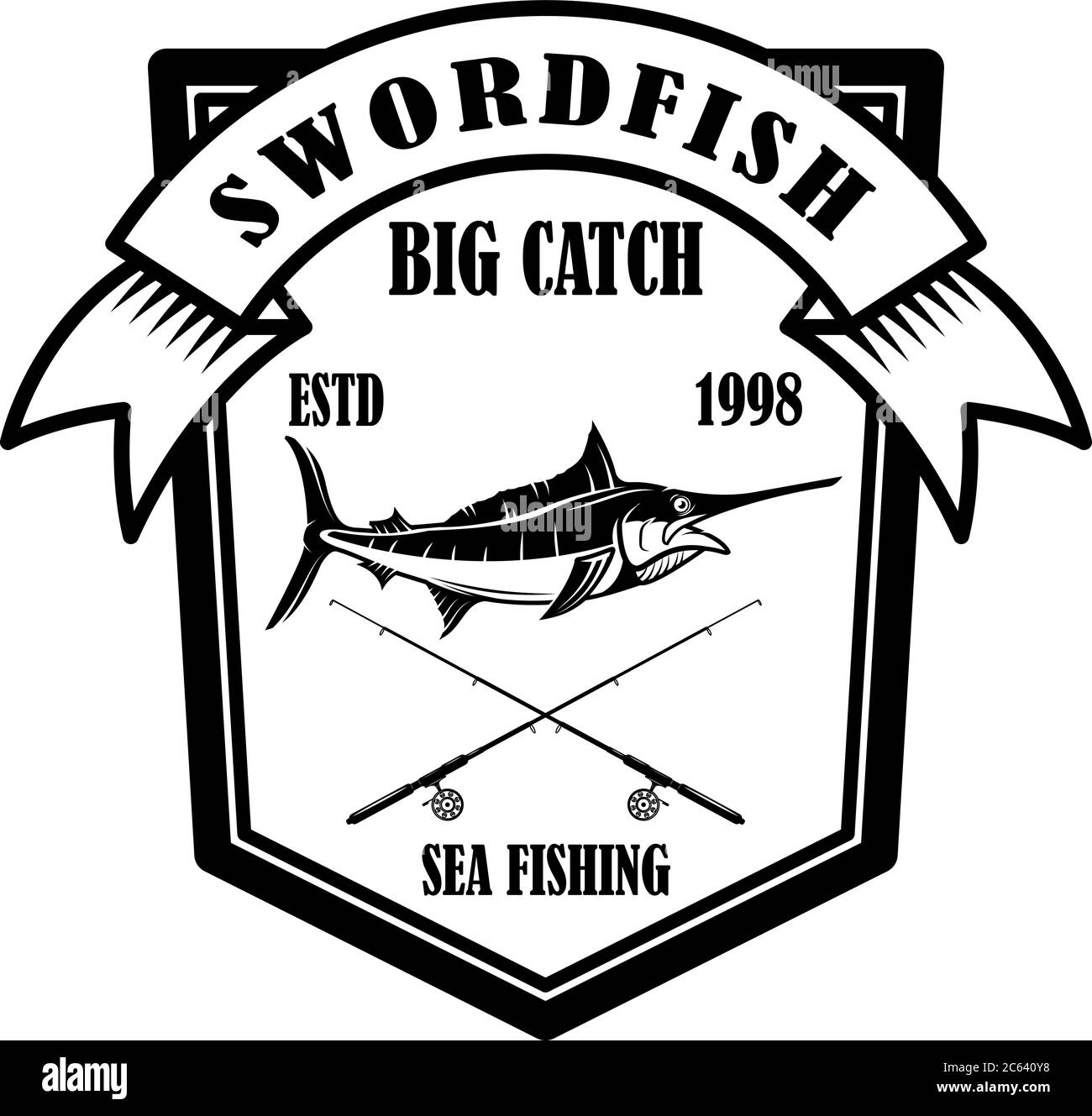 Swordfish Sport Fishing Decal 2 Stickers Bogo – The Sticker And