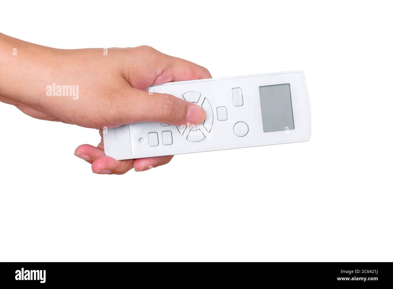 Air conditioner remote control with LCD display Stock Photo - Alamy