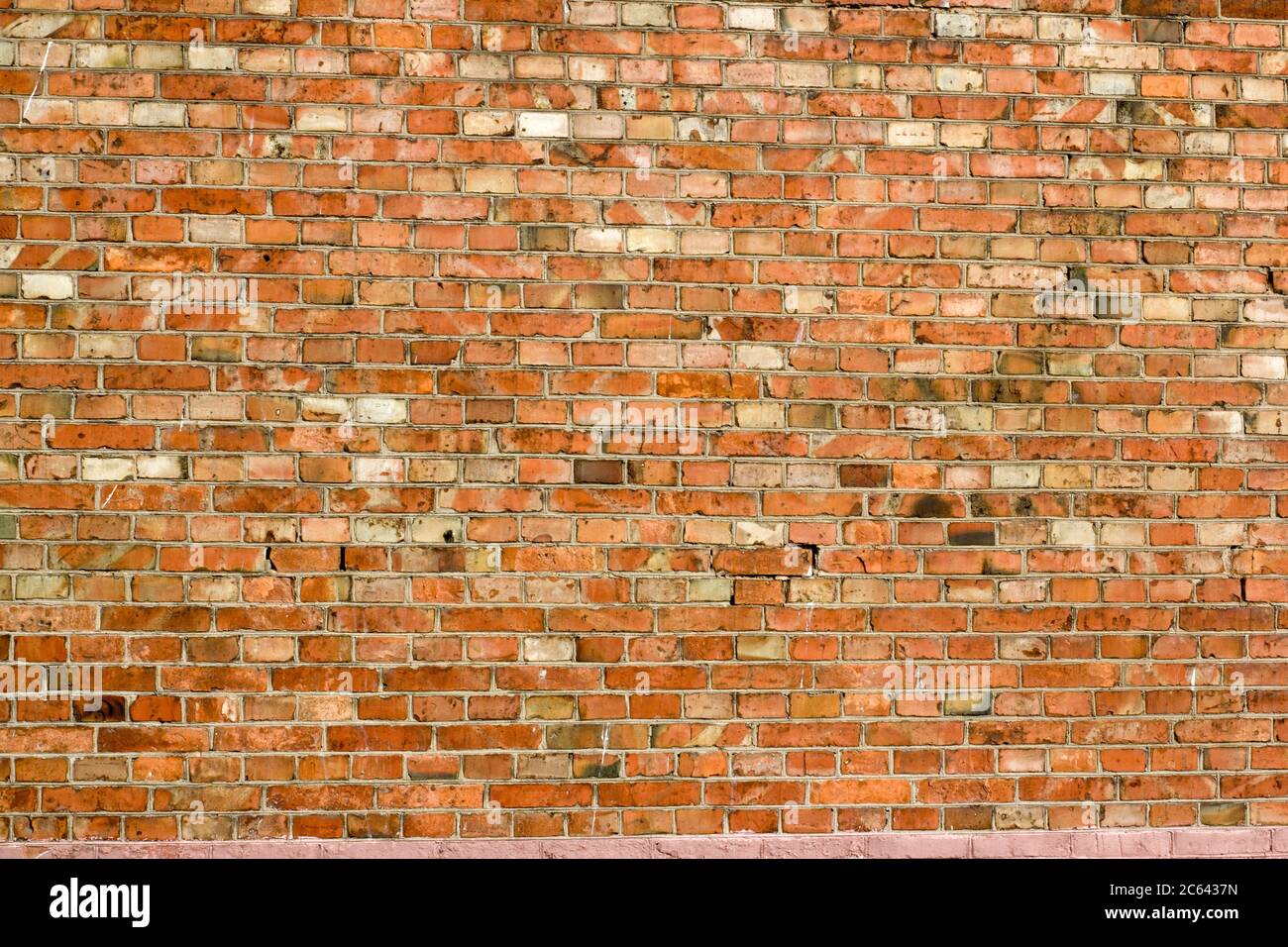 old red brick wall. Background with copy space Stock Photo