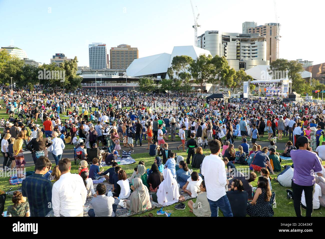 ADELAIDE, SOUTH AUSTRALIA January 26, 2020: Australia Day 2020 parade and celebrations in Adelaide, South Australia Stock Photo