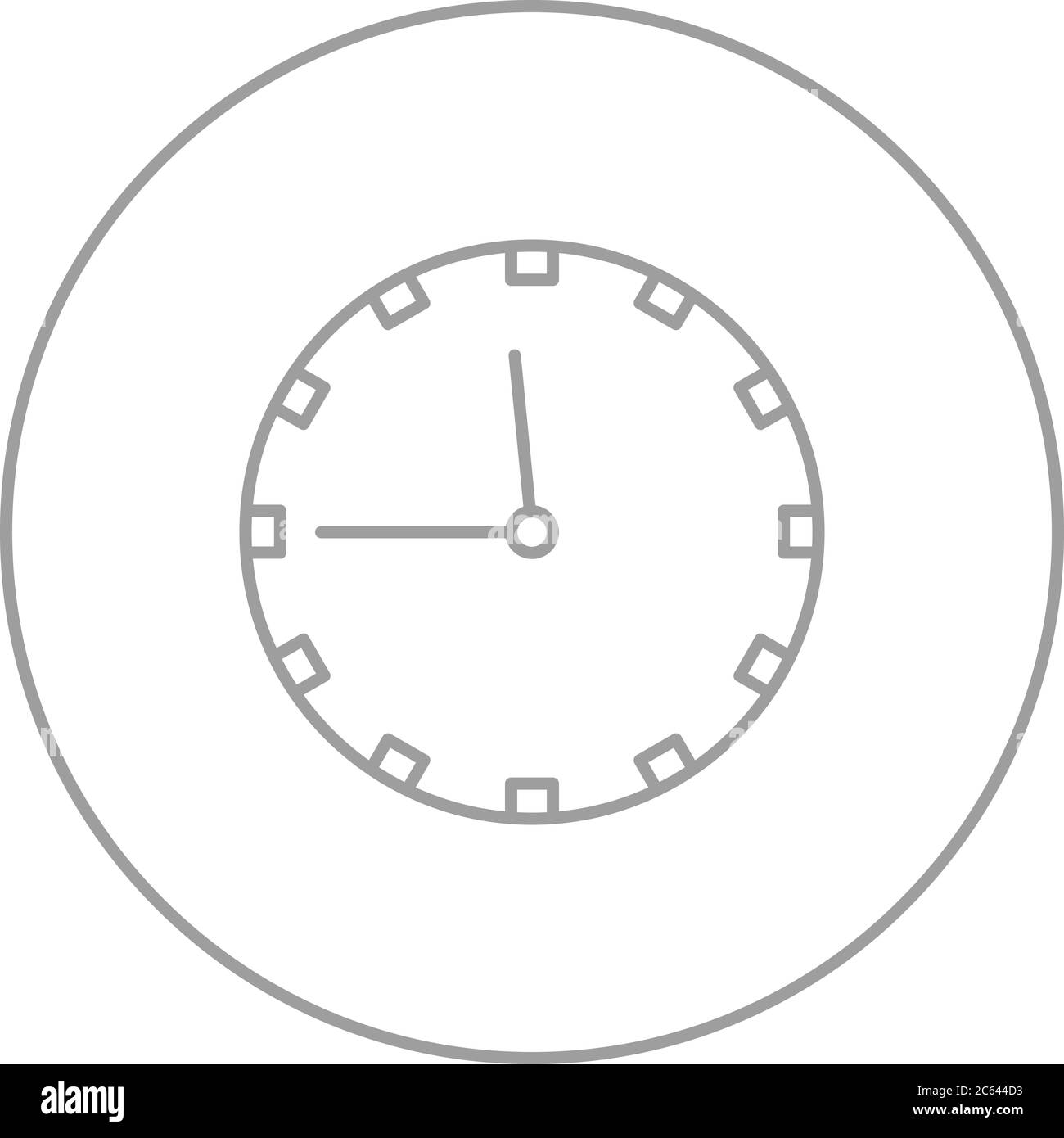 Unique Clock Line Vector Icon Stock Vector Image & Art Alamy