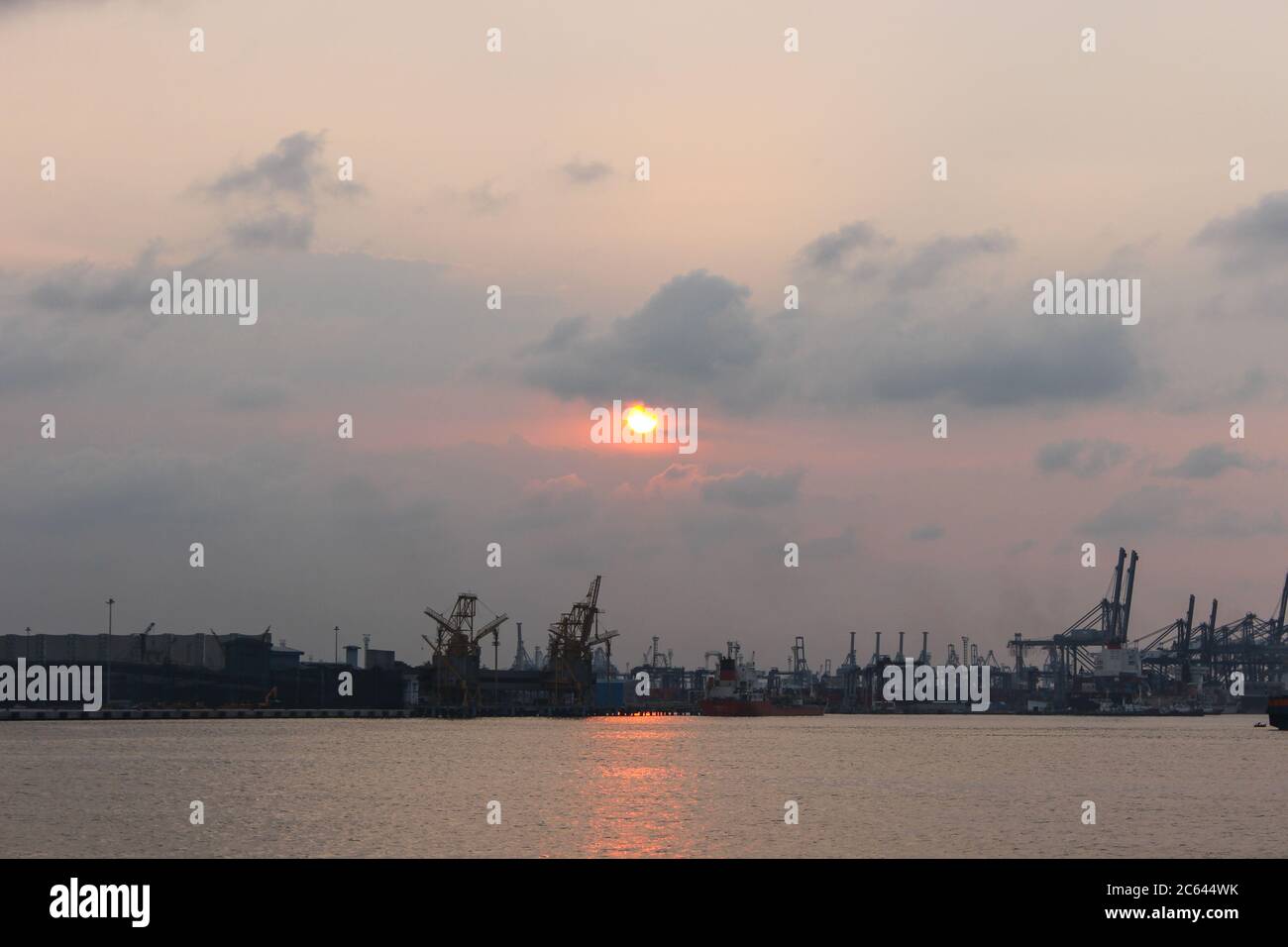 Industrial, commercial and export import port for trading facilities cargo and goods under the