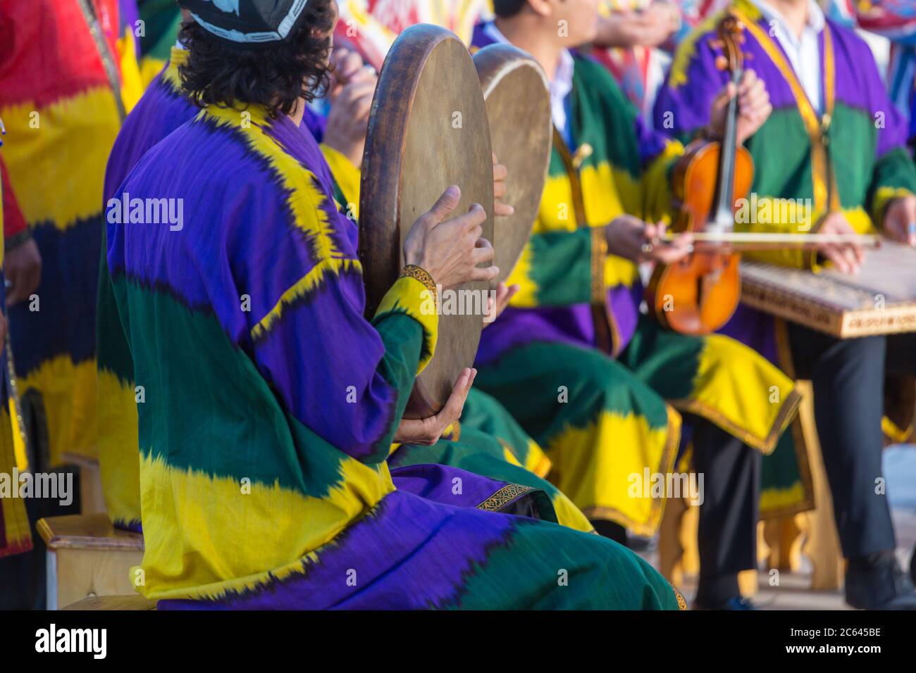Folk Uzbek percussion musical instrument Doyra Stock Photo Alamy