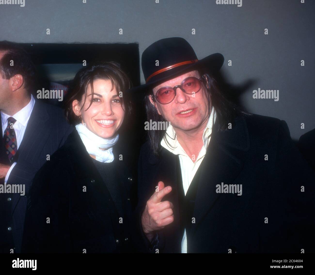 Westwood, California, USA 13th December 1995 Actress Gina Gershon and director Terry Gilliam attend Universal Pictures' '12 Monkeys' Premiere on December 13, 1995 at Mann Bruin Theatre in Westwood, California, USA. Photo by Barry King/Alamy Stock Photo Stock Photo