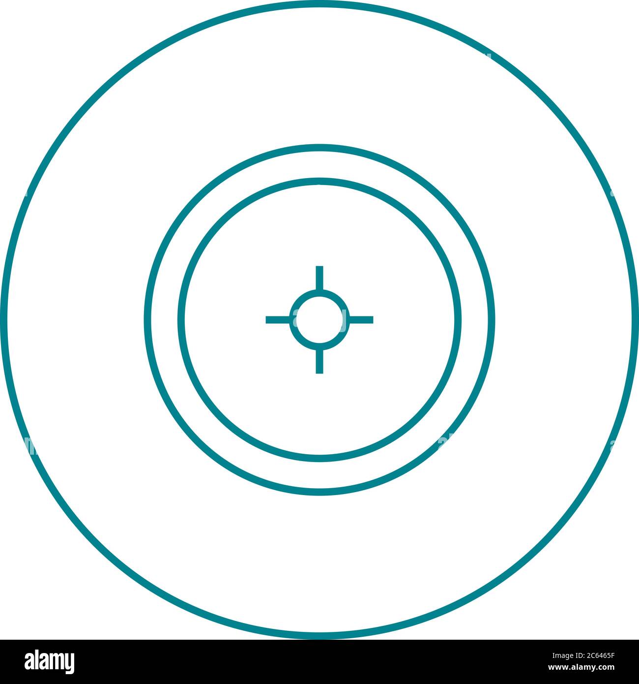 Unique Location Access Vector Line Icon Stock Vector Image & Art - Alamy