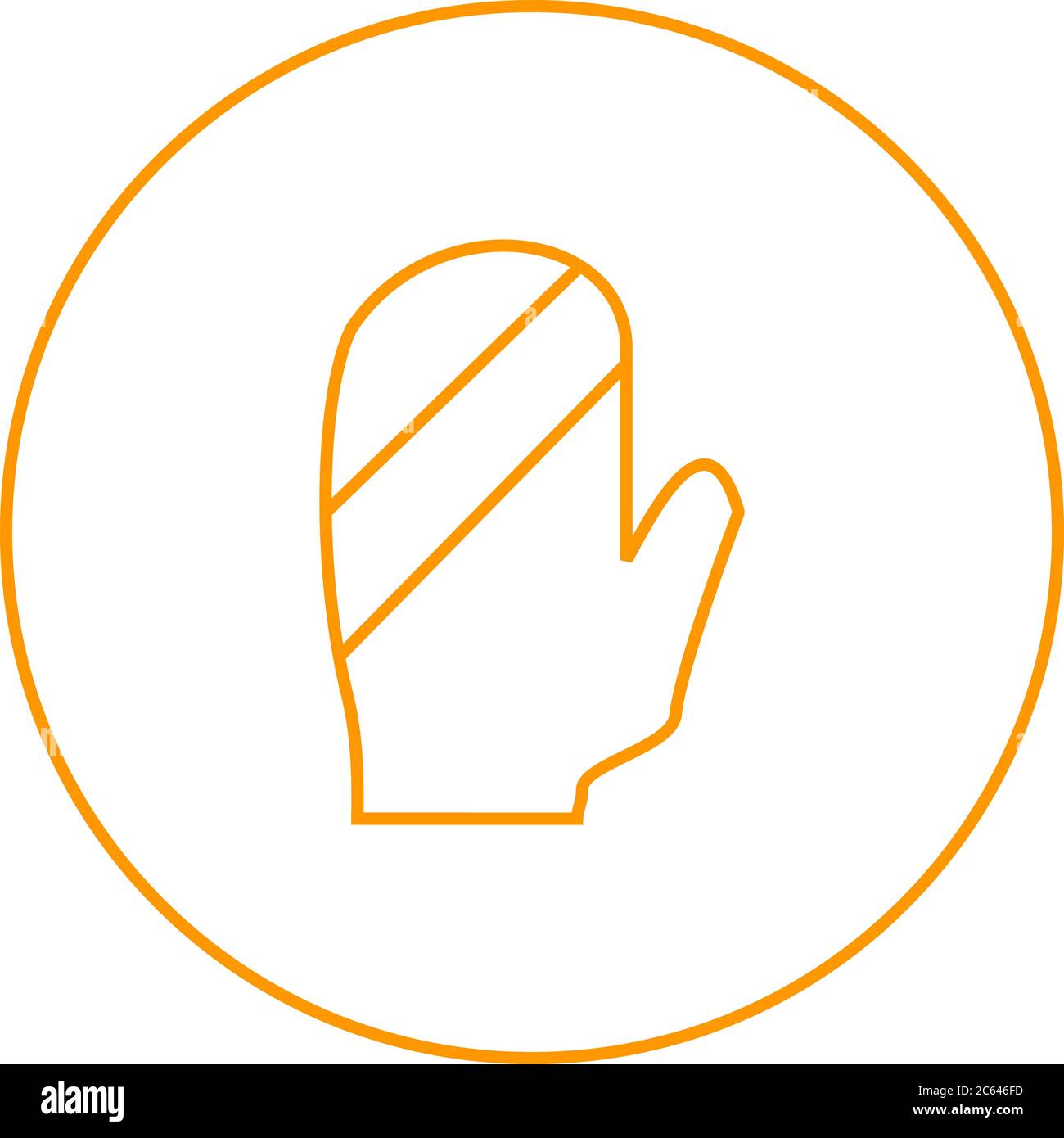 Unique Baking Glove Vector Line Icon Stock Vector Image & Art - Alamy