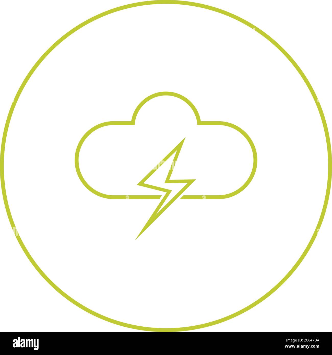 Unique Cloud Vector Line Icon Stock Vector Image & Art - Alamy
