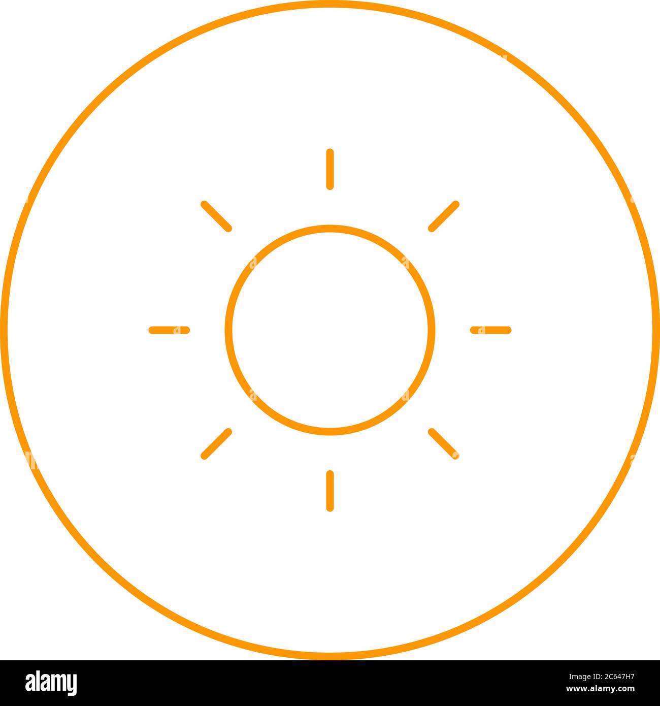 Unique Sun II Phone Vector Line Icon Stock Vector Image & Art - Alamy