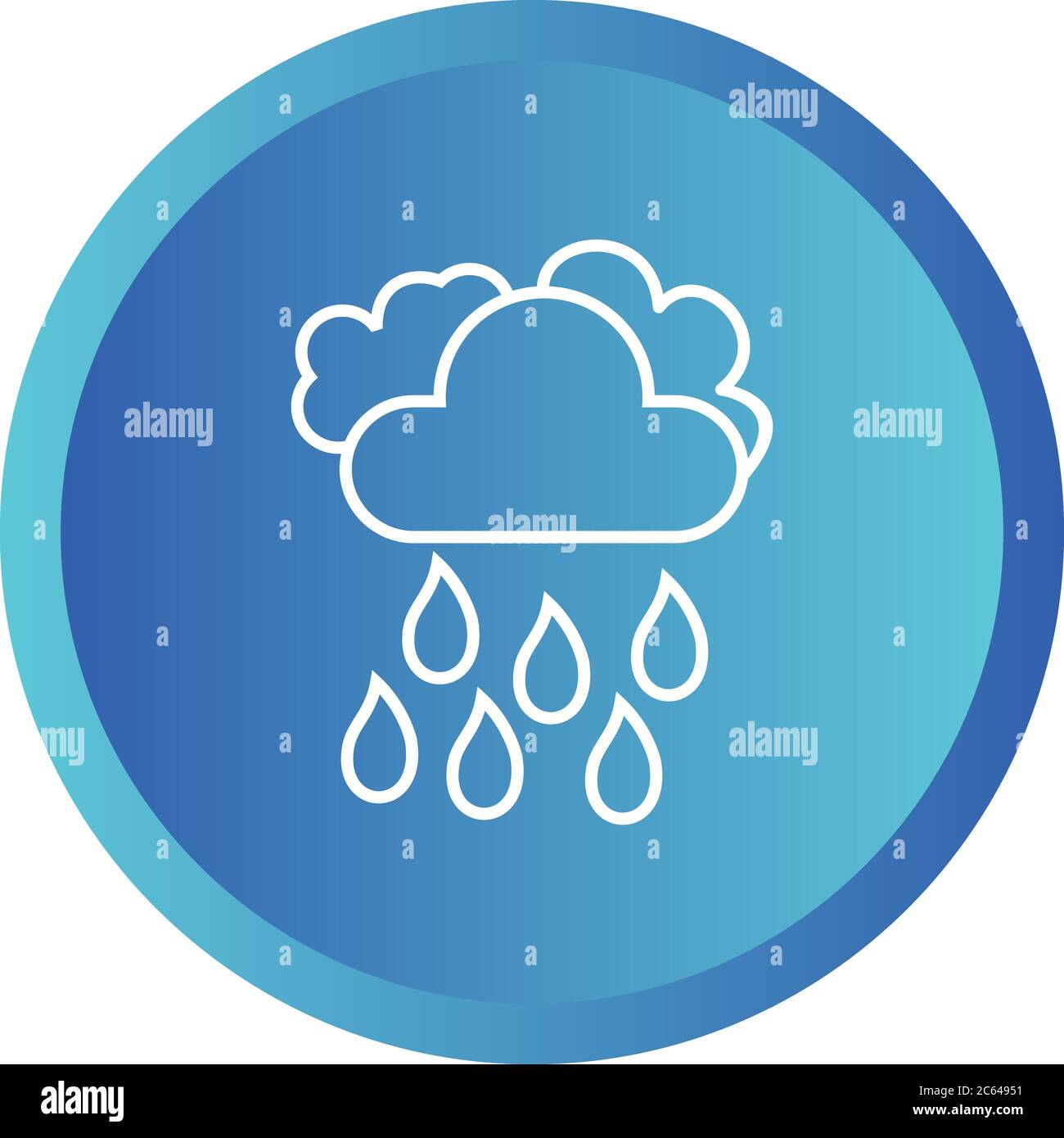 Unique Cloudy Weather Line Vector Icon Stock Vector Image & Art - Alamy