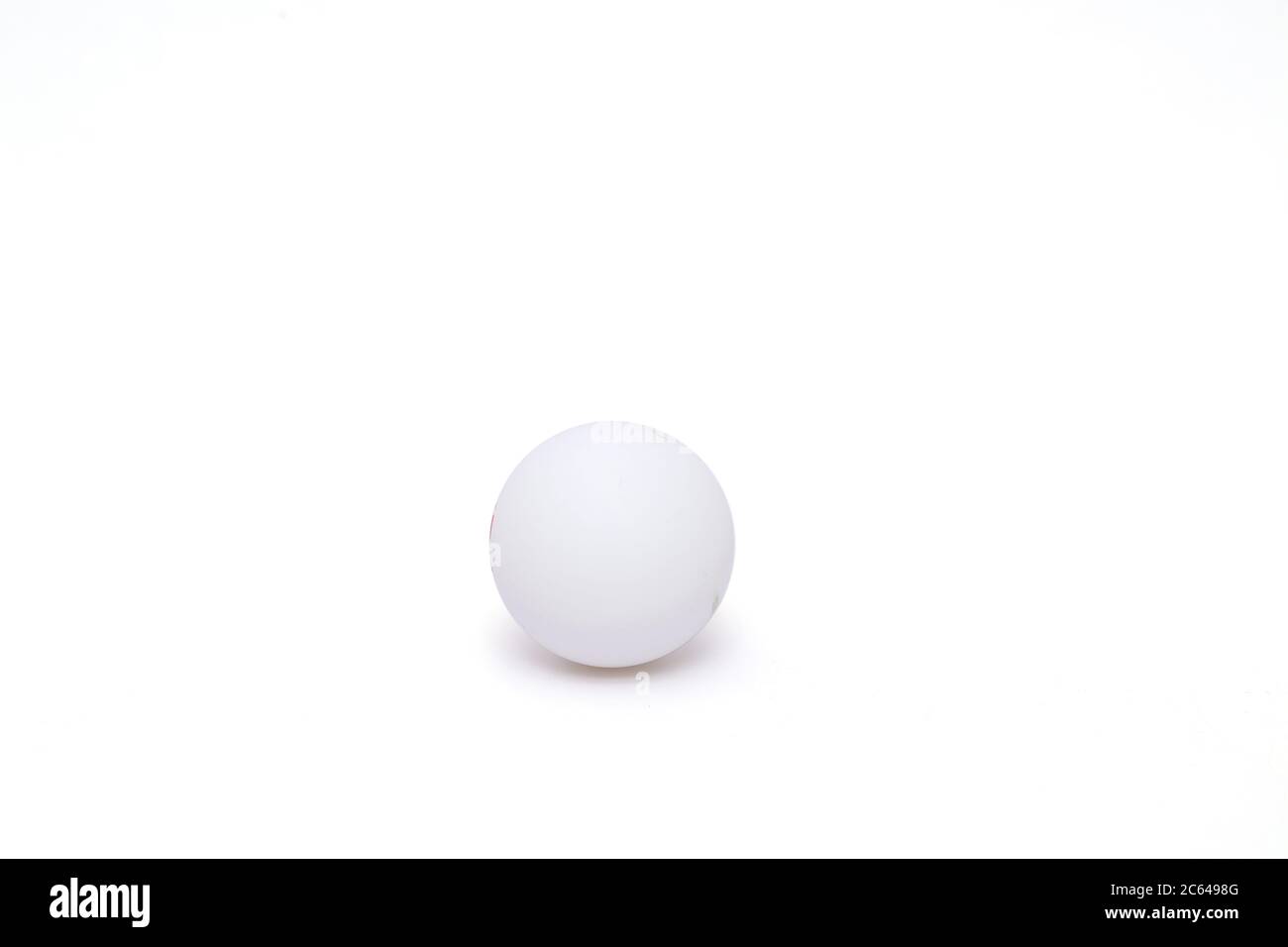 Portrait of White and Yellow Balls. Isolated on white background. Stock Photo