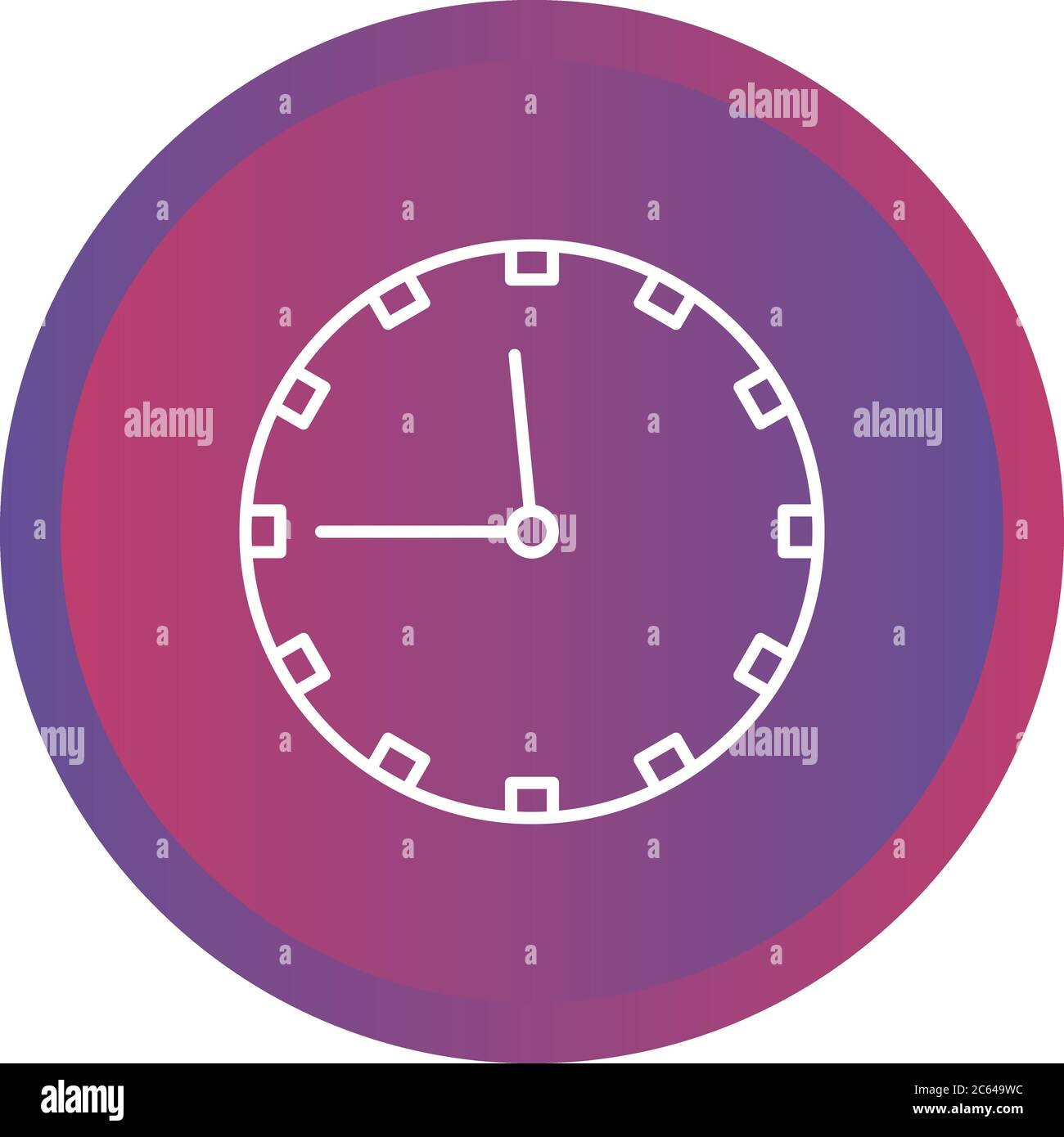 Unique Clock Line Vector Icon Stock Vector Image & Art Alamy
