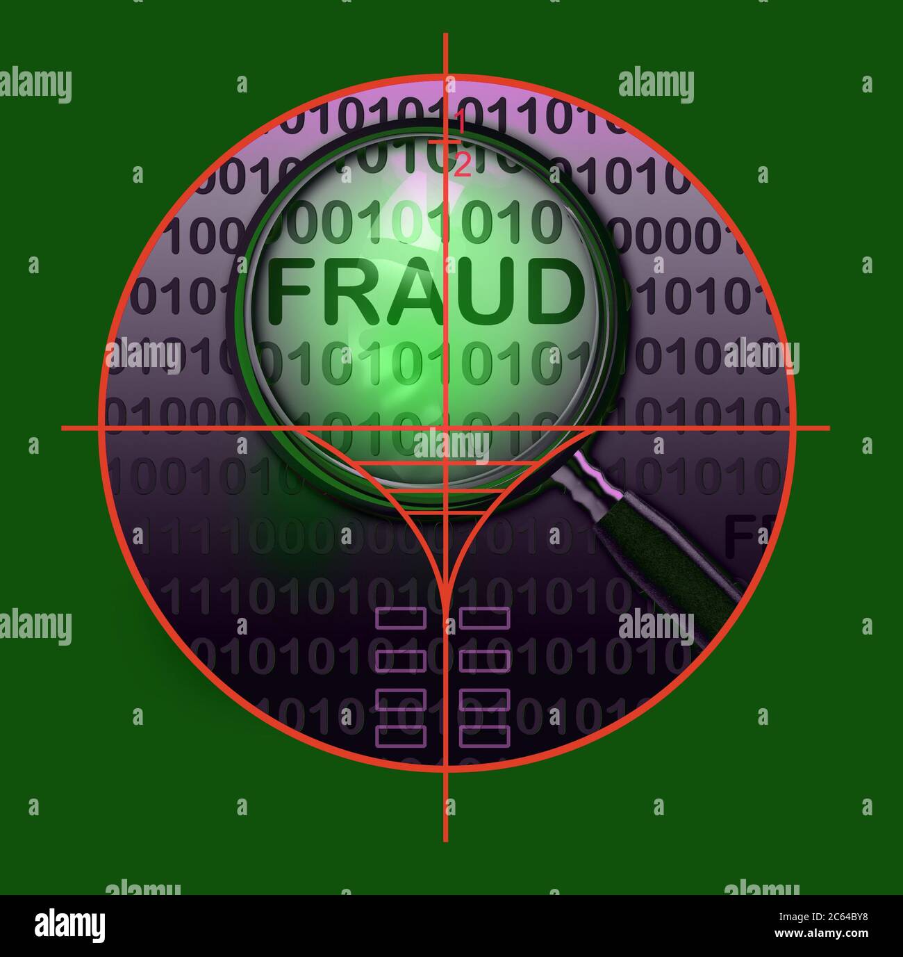 viewfinder of sniper rifle made in 2d software Stock Photo - Alamy