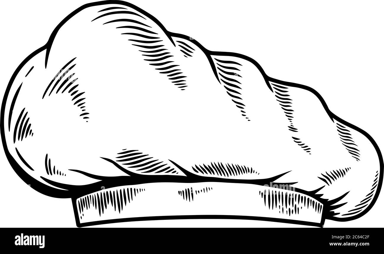 Toque Drawing Designs Toque hat Black and White Stock Photos & Images - Alamy