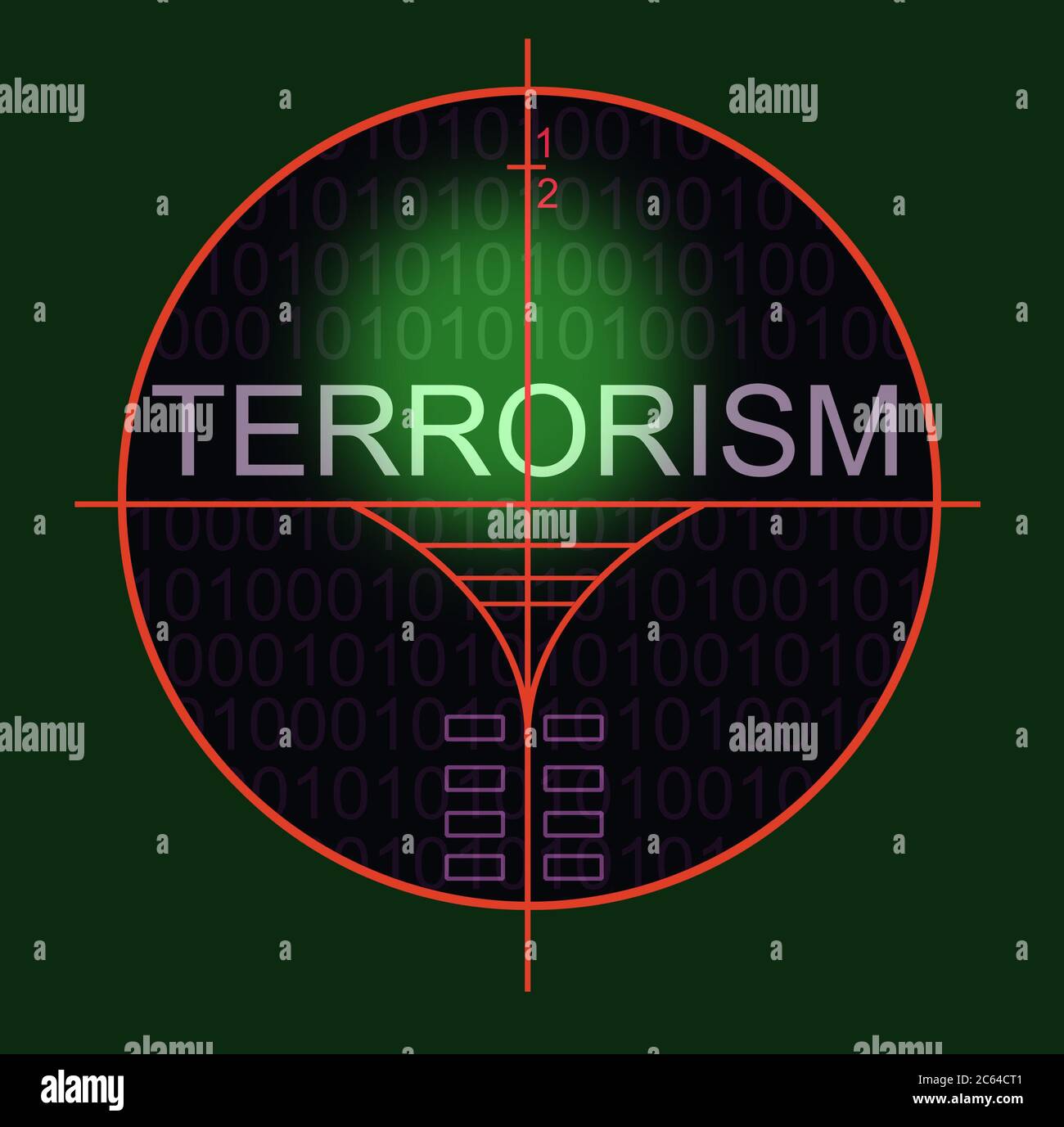 viewfinder of sniper rifle made in 2d software Stock Photo - Alamy