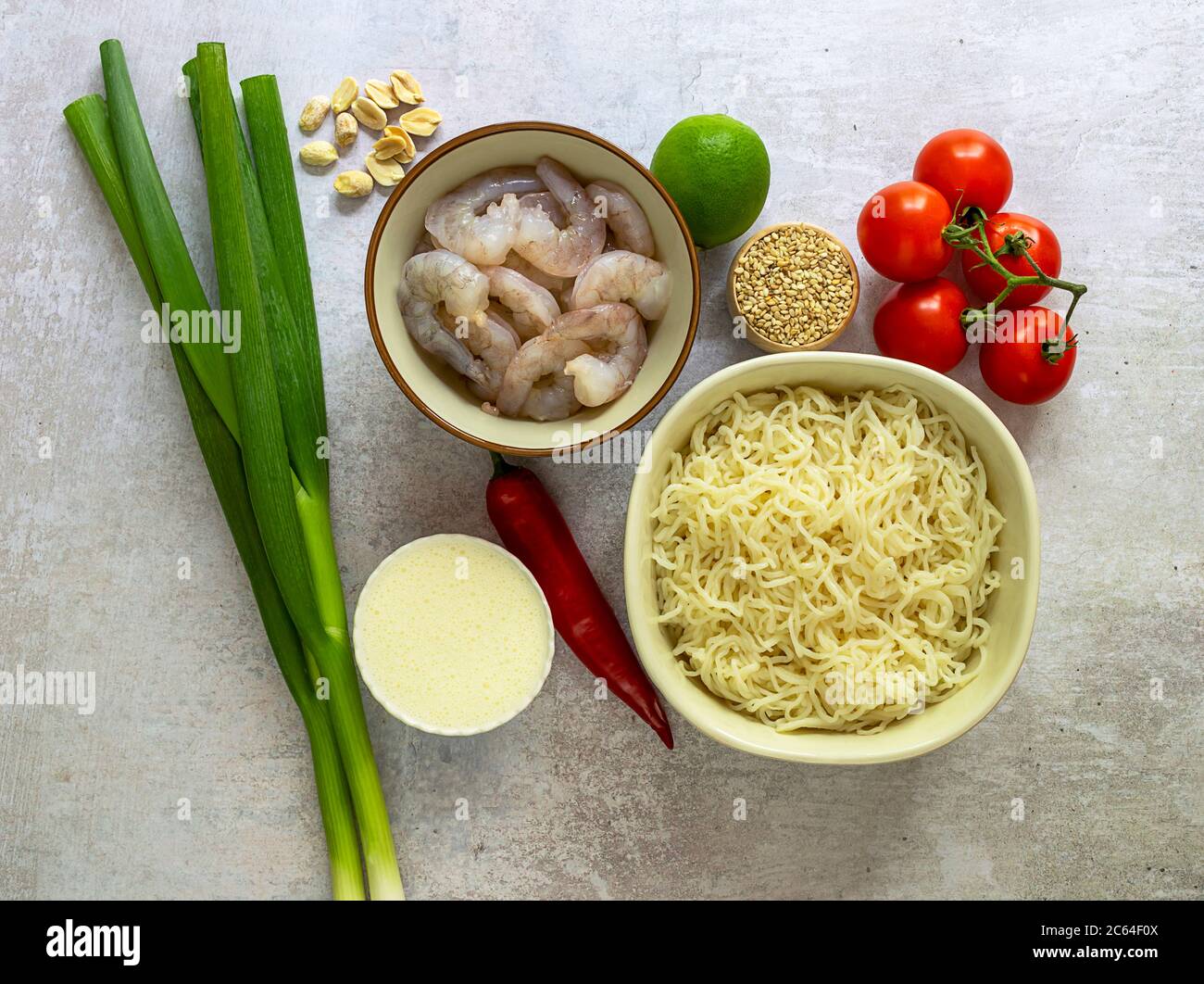 The Miracle Noodles Shirataki. Just 9 Calories per 100 gram Stock Photo