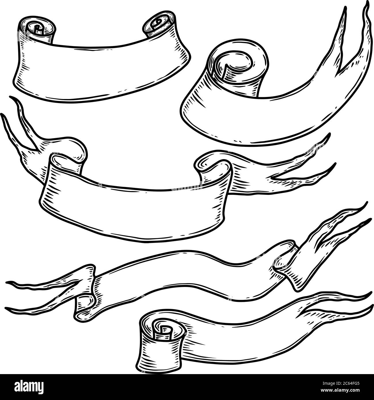 Parchment scroll engraving hi-res stock photography and images - Alamy