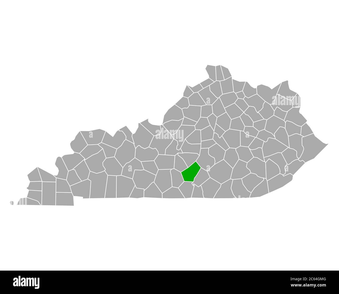 Map of Adair in Kentucky Stock Photo Alamy