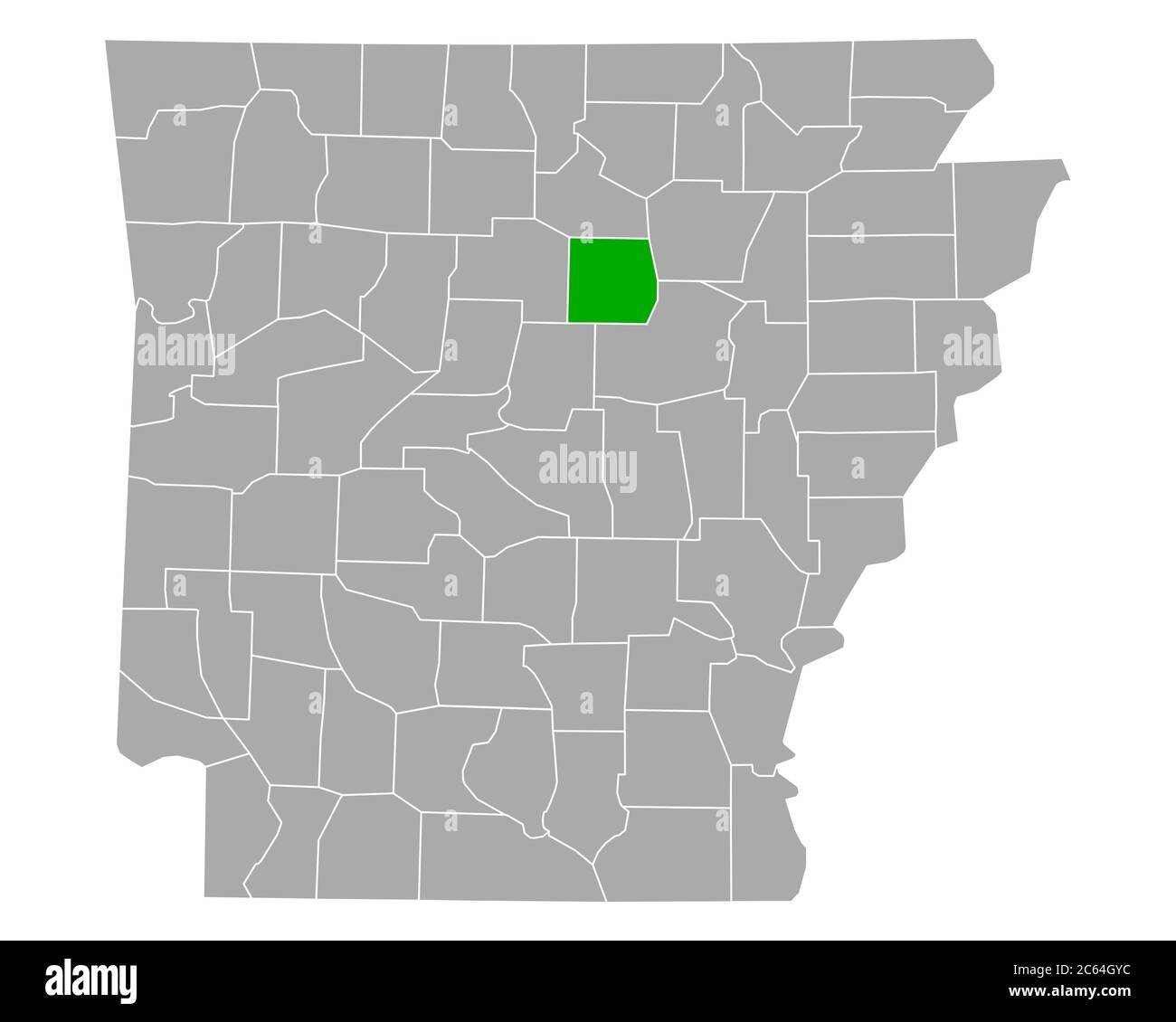 Map of Cleburne in Arkansas Stock Photo Alamy