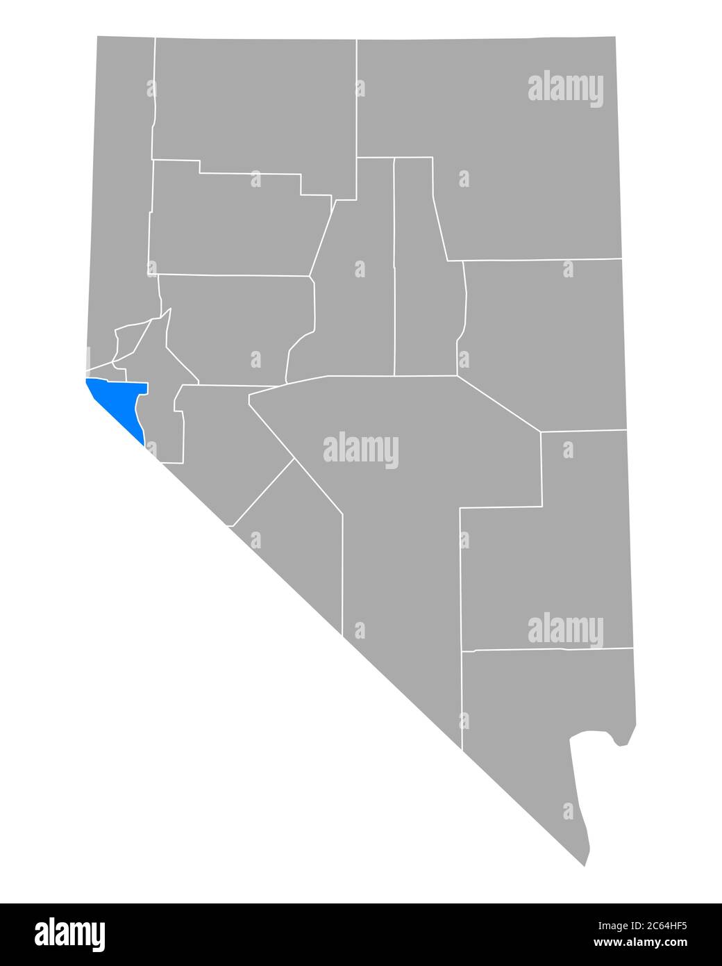 Map of Douglas in Nevada Stock Photo Alamy