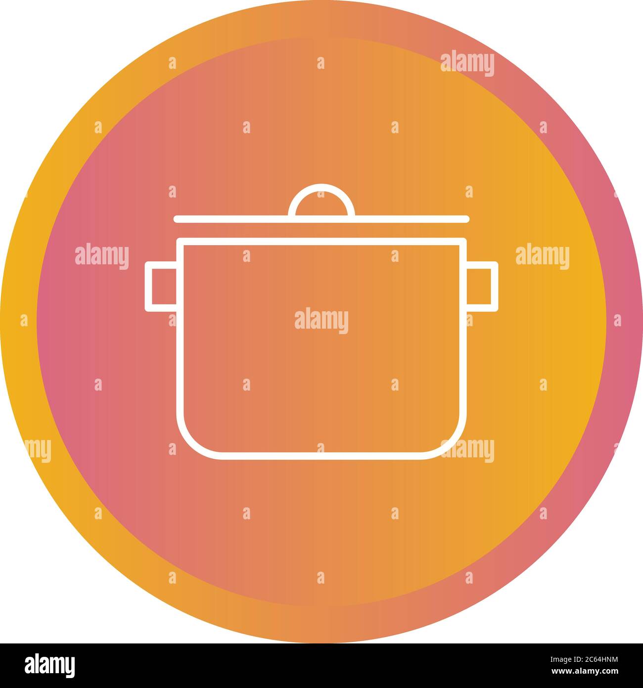 Unique Cooking Pot Vector Line Icon Stock Vector Image & Art - Alamy