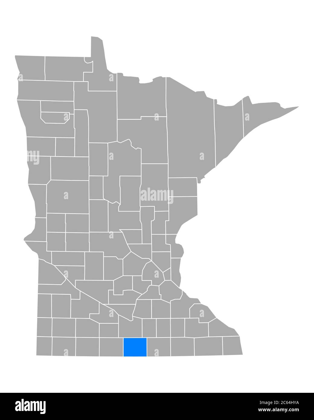 Map of Faribault in Minnesota Stock Photo Alamy