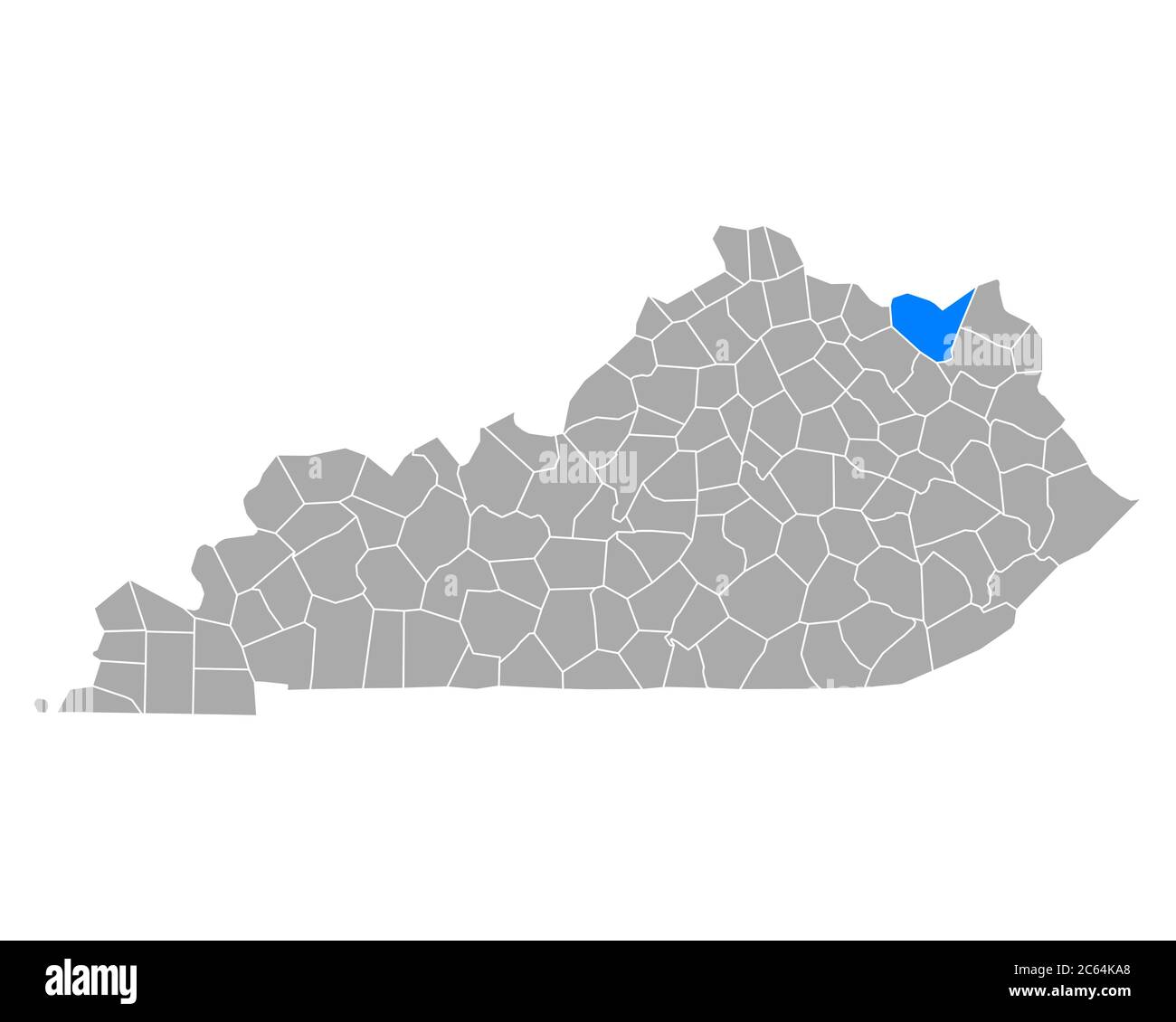 Lewis County Kentucky Map Lewis County, Kentucky Cut Out Stock Images & Pictures - Alamy