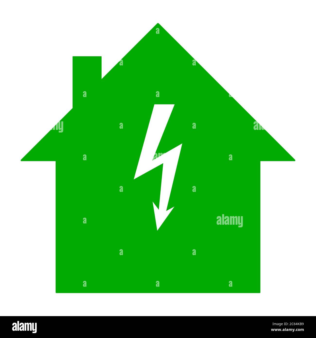 Lightning and home Stock Photo Alamy