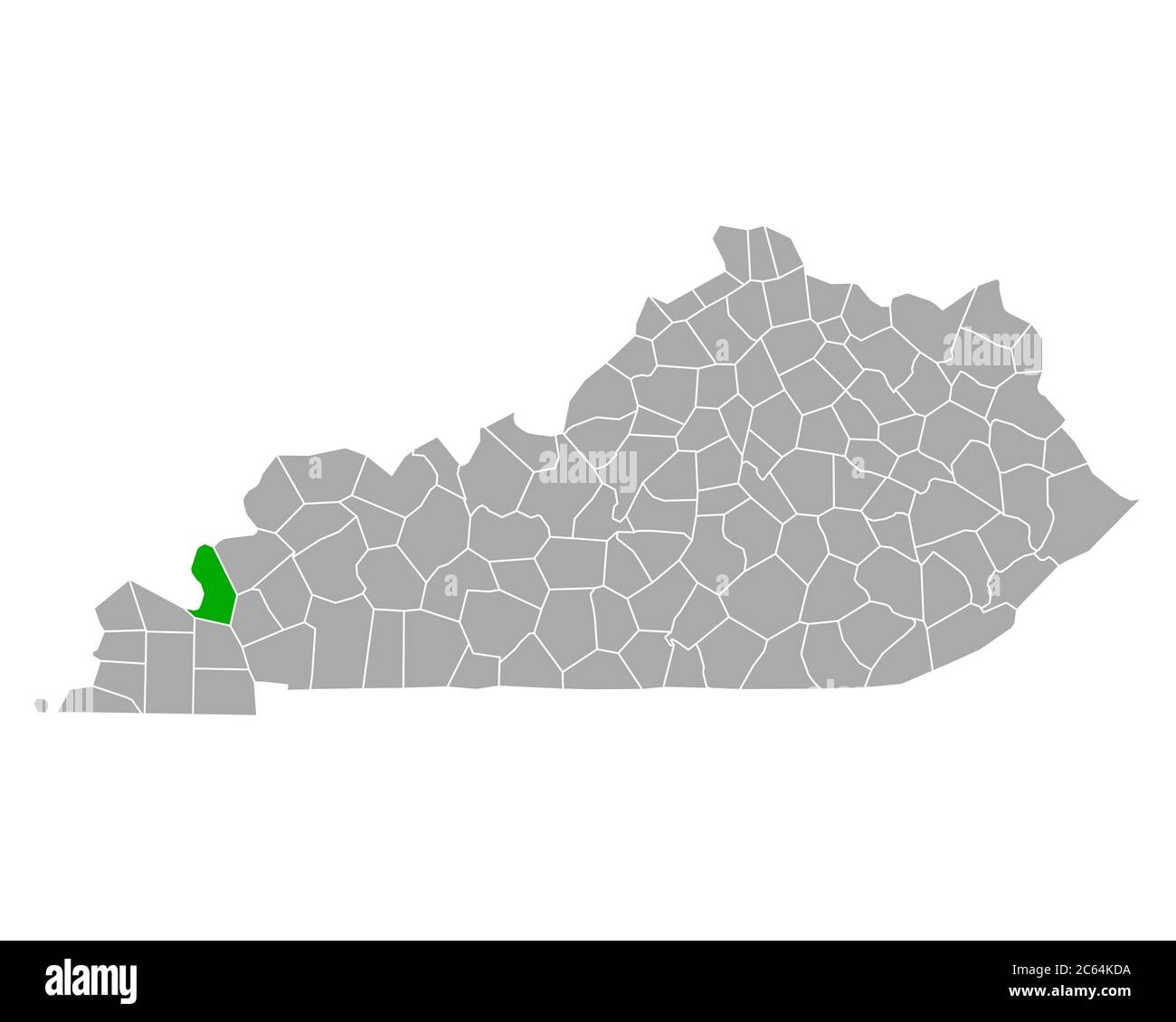 Map of Livingston in Kentucky Stock Photo Alamy