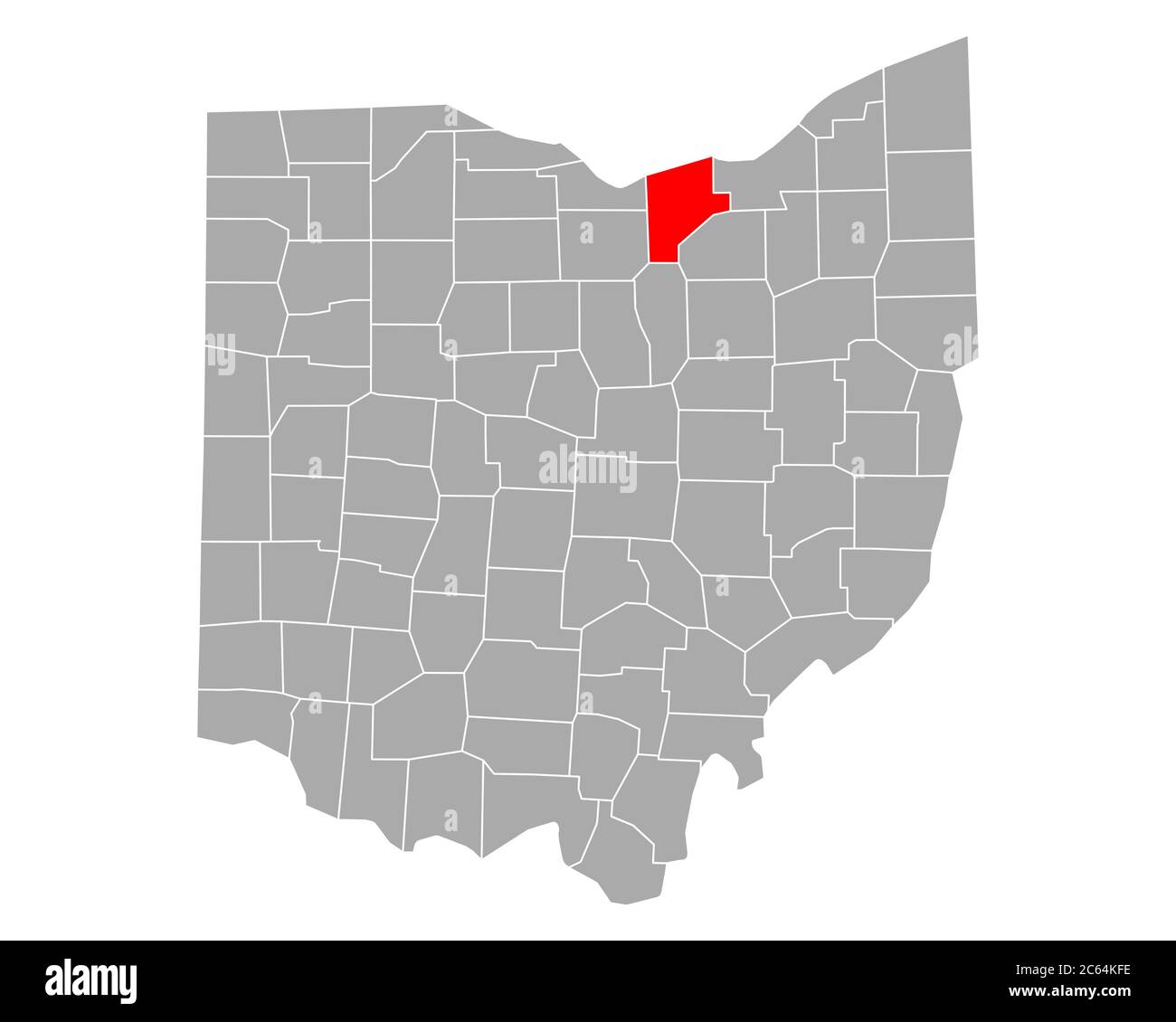 Map of Lorain in Ohio Stock Photo Alamy
