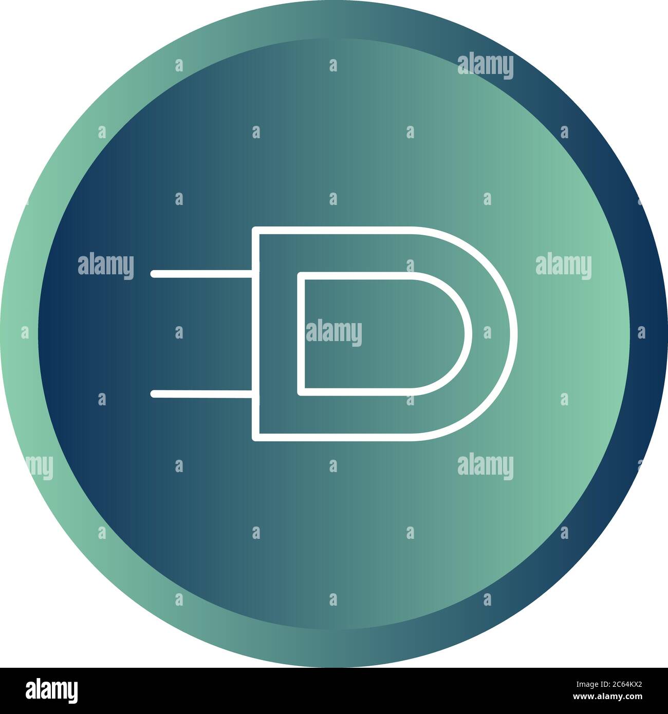 Unique Plug I Vector Line Icon Stock Vector Image & Art - Alamy
