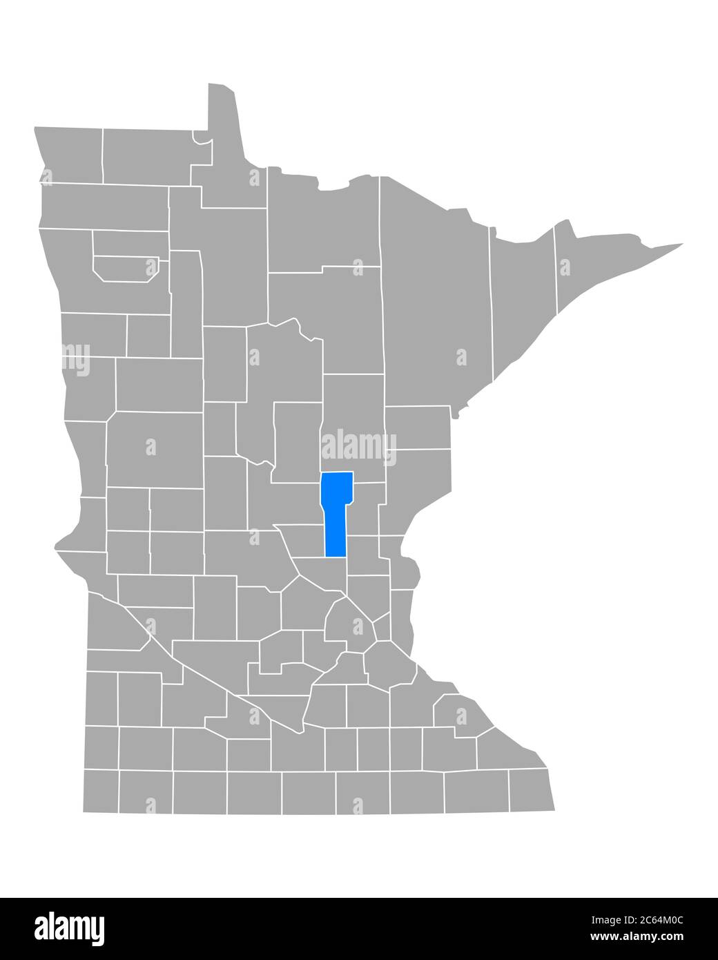 Map of Mille Lacs in Minnesota Stock Photo Alamy