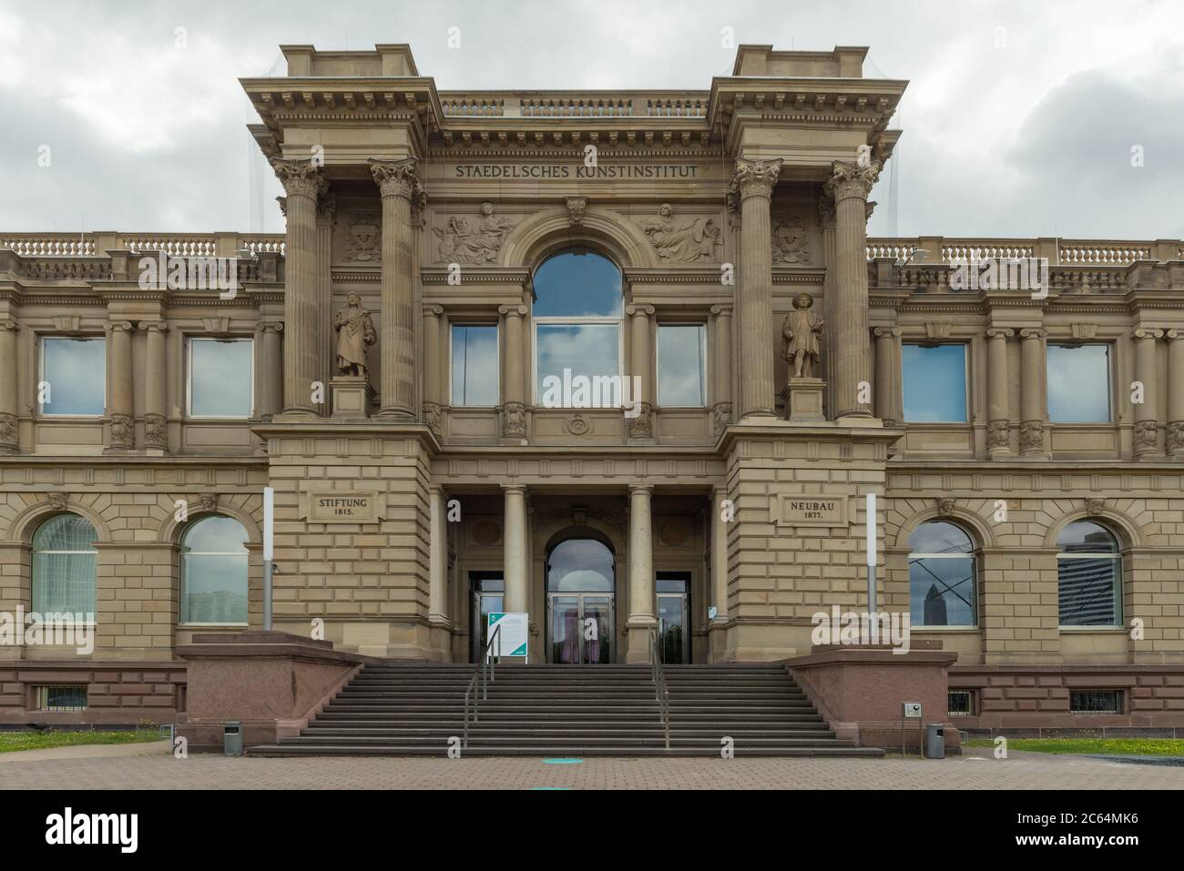 entrance Staedel Museum, art museum in Frankfurt am Main, Germany Stock Photo