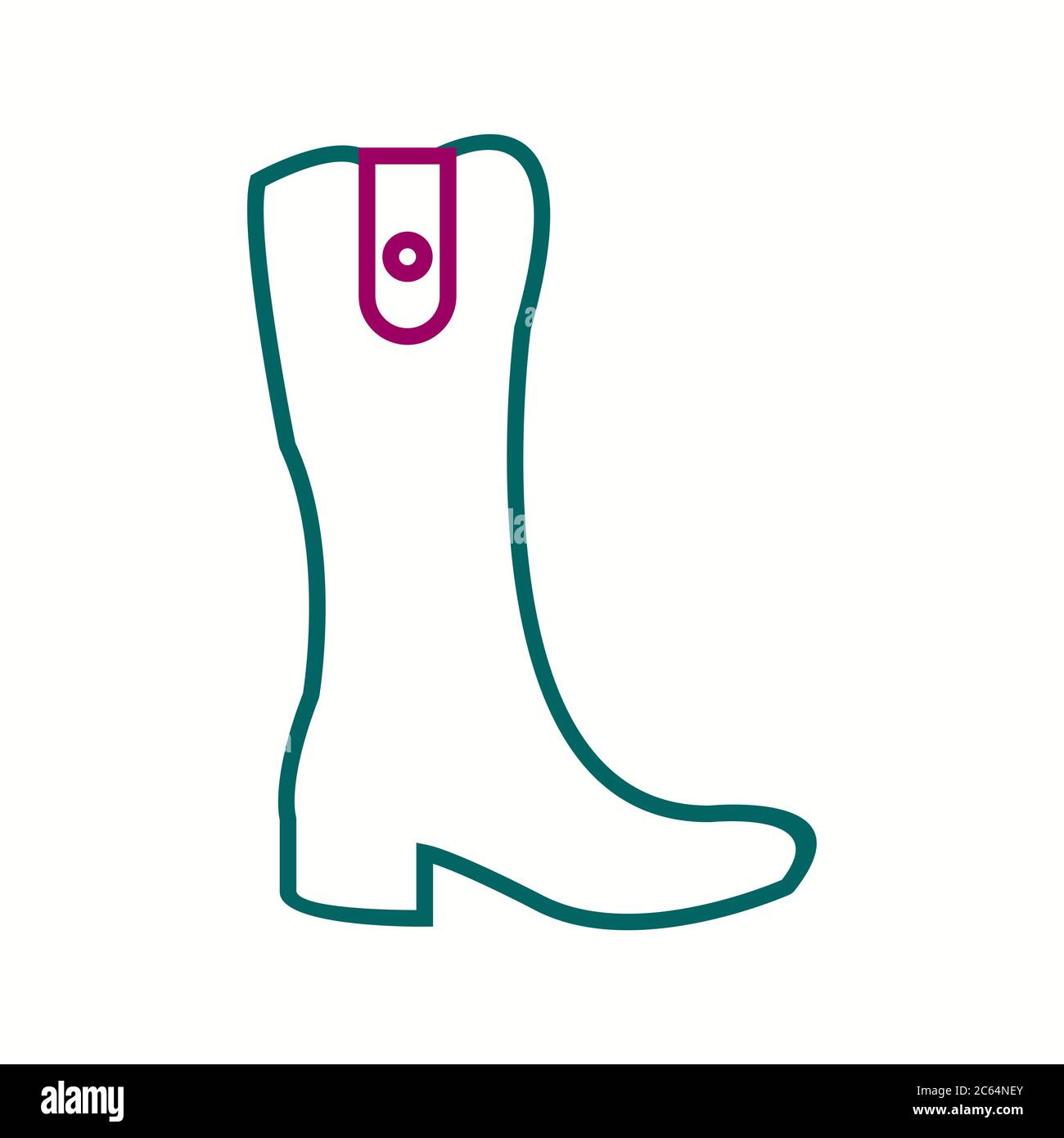 Unique Long boot Vector Line Icon Stock Vector Image & Art - Alamy