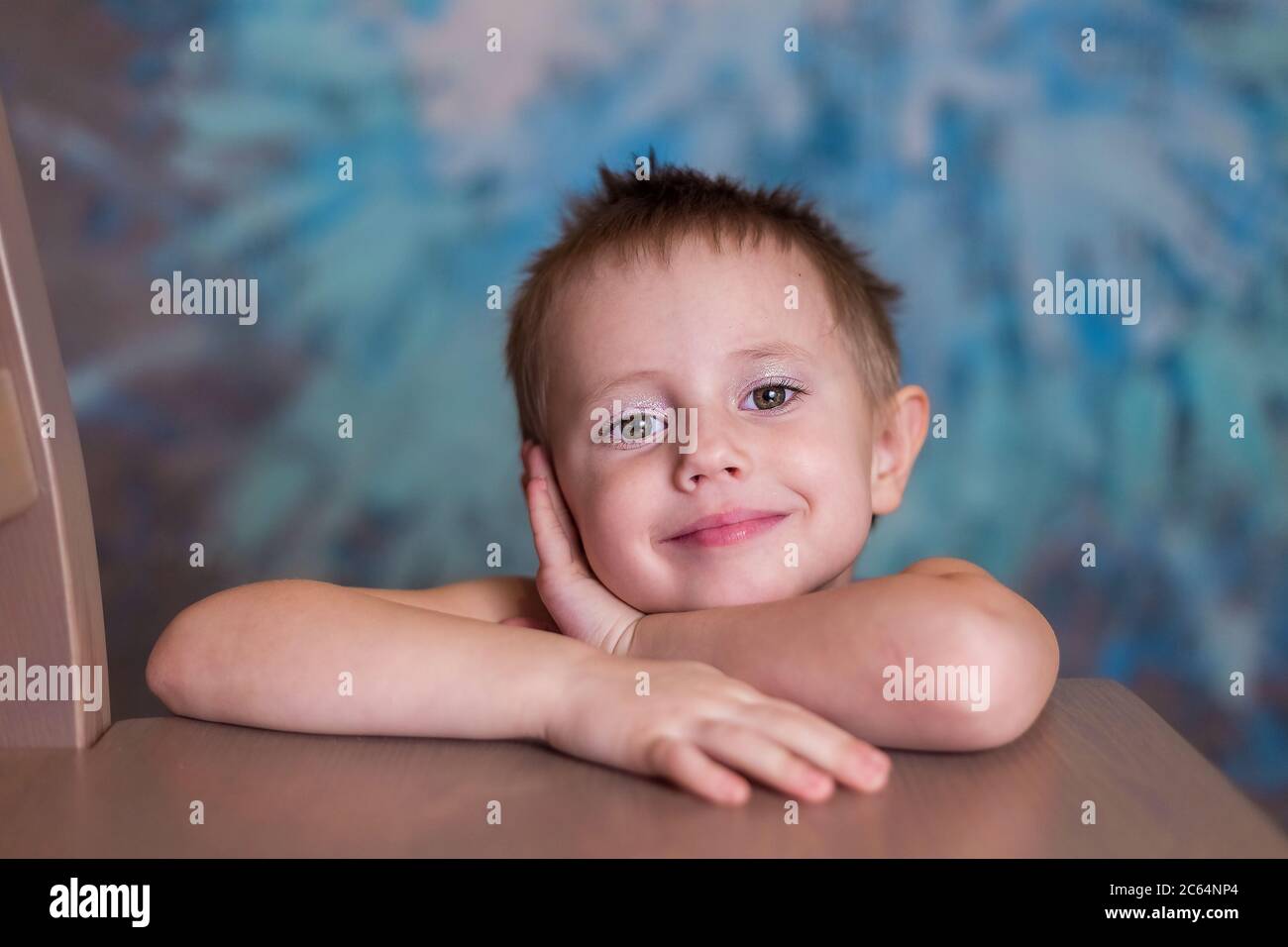 Little cute girl smiling at the camera Stock Photo - Alamy