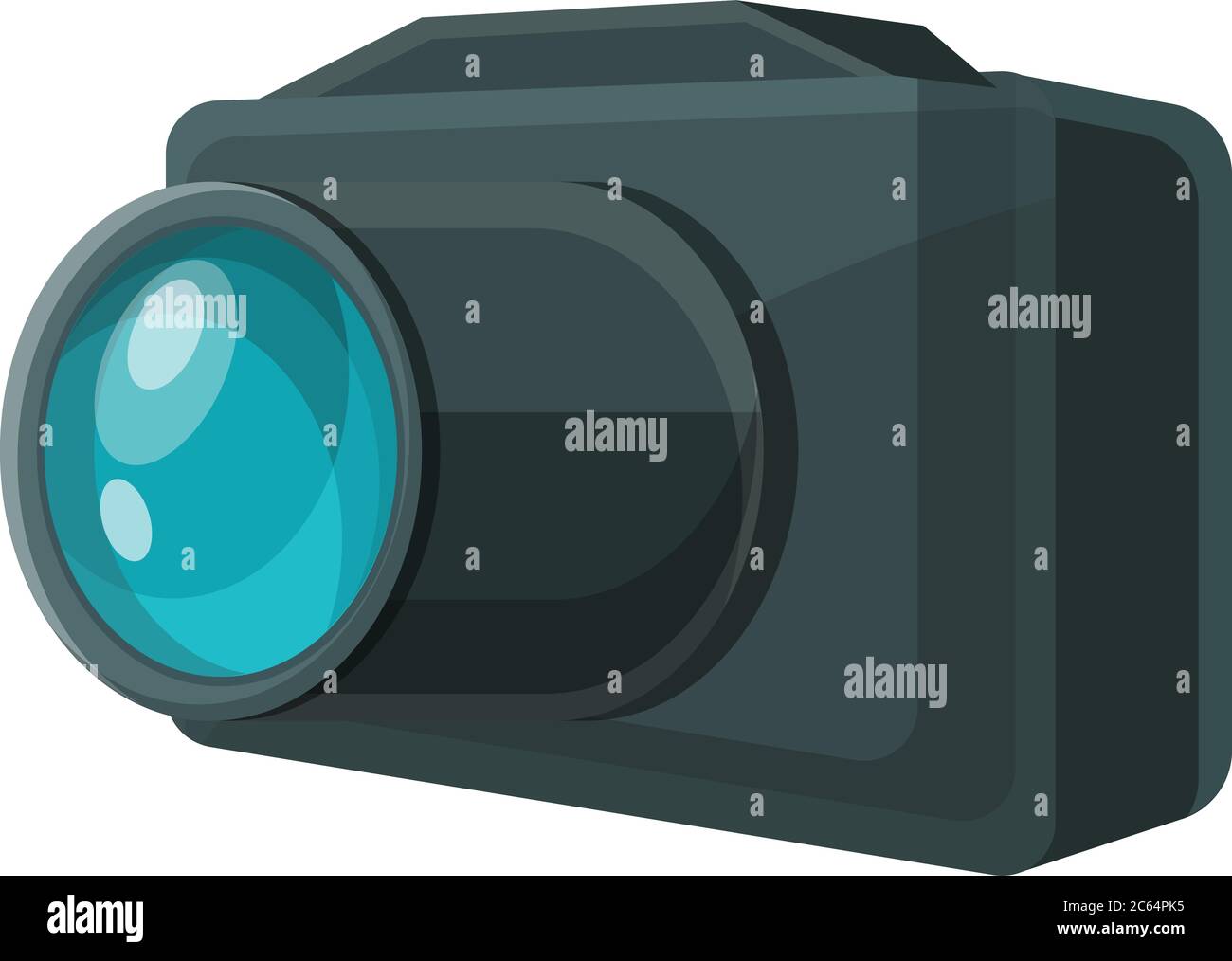 Investigator camera icon. Cartoon of investigator camera vector icon ...