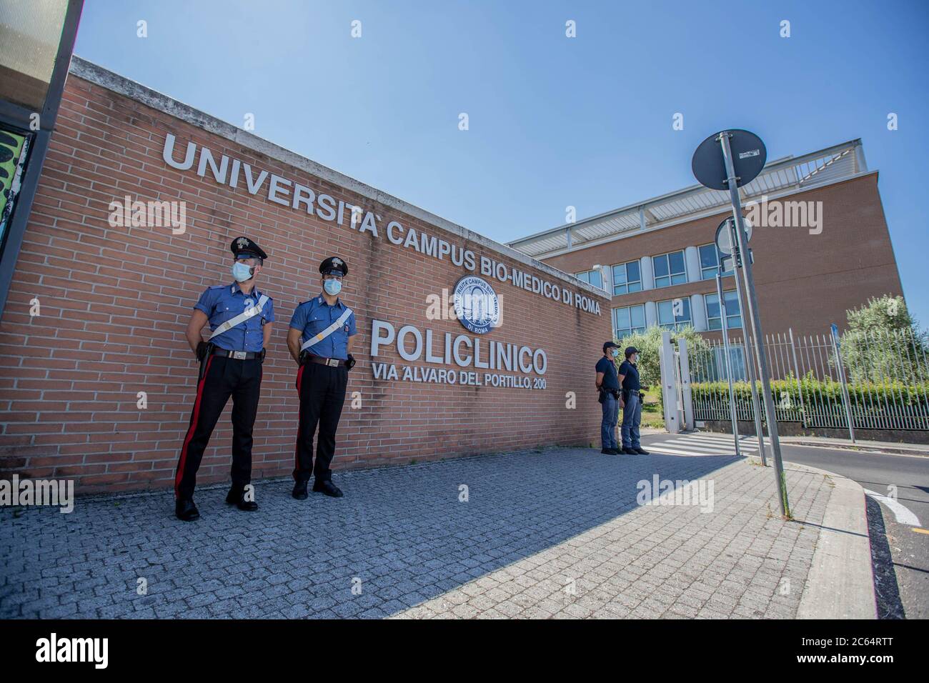 Rome, Italy. 06th July, 2020. Death Ennio Morricone, the entrance to the  Polyclinic Campus Bio-Medico University of Rome Credit: Independent Photo  Agency/Alamy Live News Stock Photo - Alamy