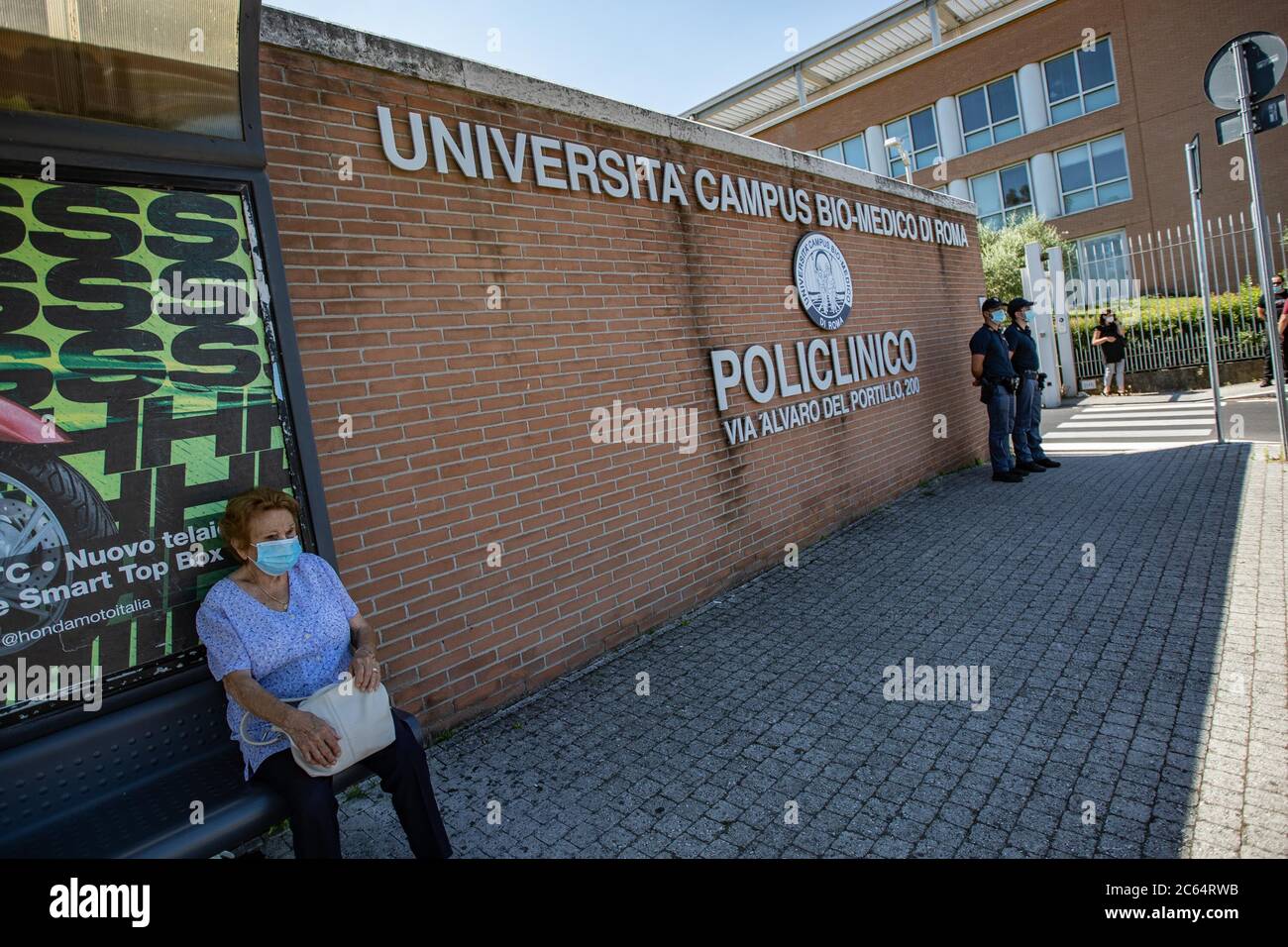 Rome, Italy. 06th July, 2020. Death Ennio Morricone, the entrance to the  Polyclinic Campus Bio-Medico University of Rome Credit: Independent Photo  Agency/Alamy Live News Stock Photo - Alamy