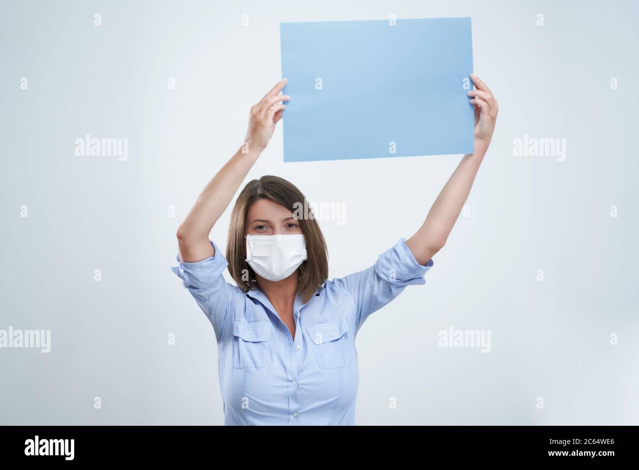 Woman wearing mask isolated hi-res stock photography and images - Alamy