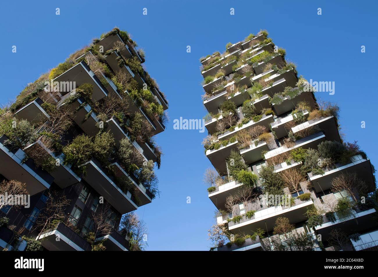 Italy, Lombardy, Milan, Bosco Verticale apartment building Stock Photo