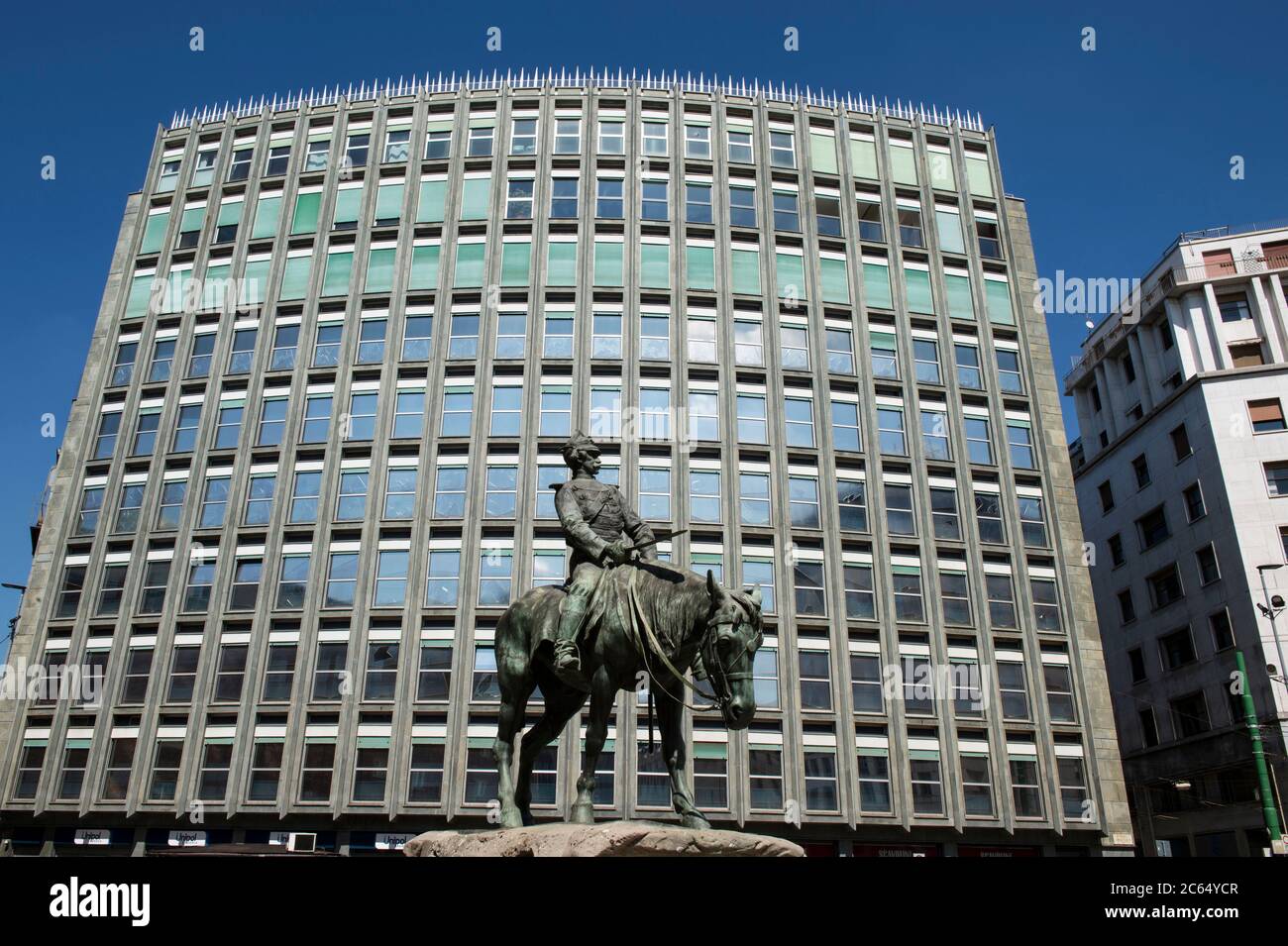 Italy, Lombardy, Milan, Missori Square, Giuseppe Missori monument Stock Photo