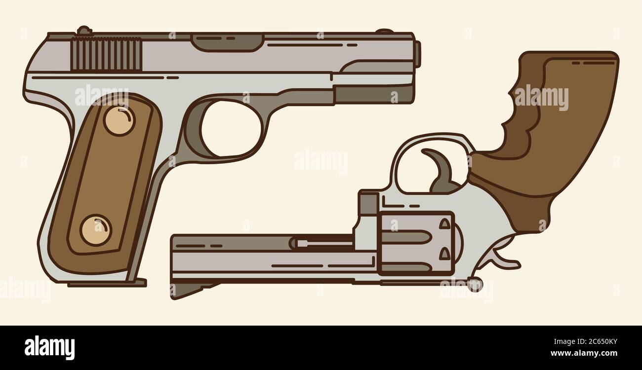 Gun, icon, flat, vector, illustration Stock Vector Image & Art - Alamy