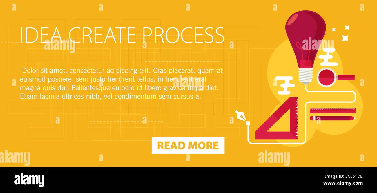 idea creating process concept flat Stock Vector Image & Art Alamy