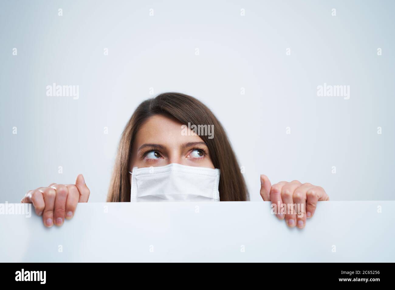 Woman wearing mask isolated hi-res stock photography and images - Alamy