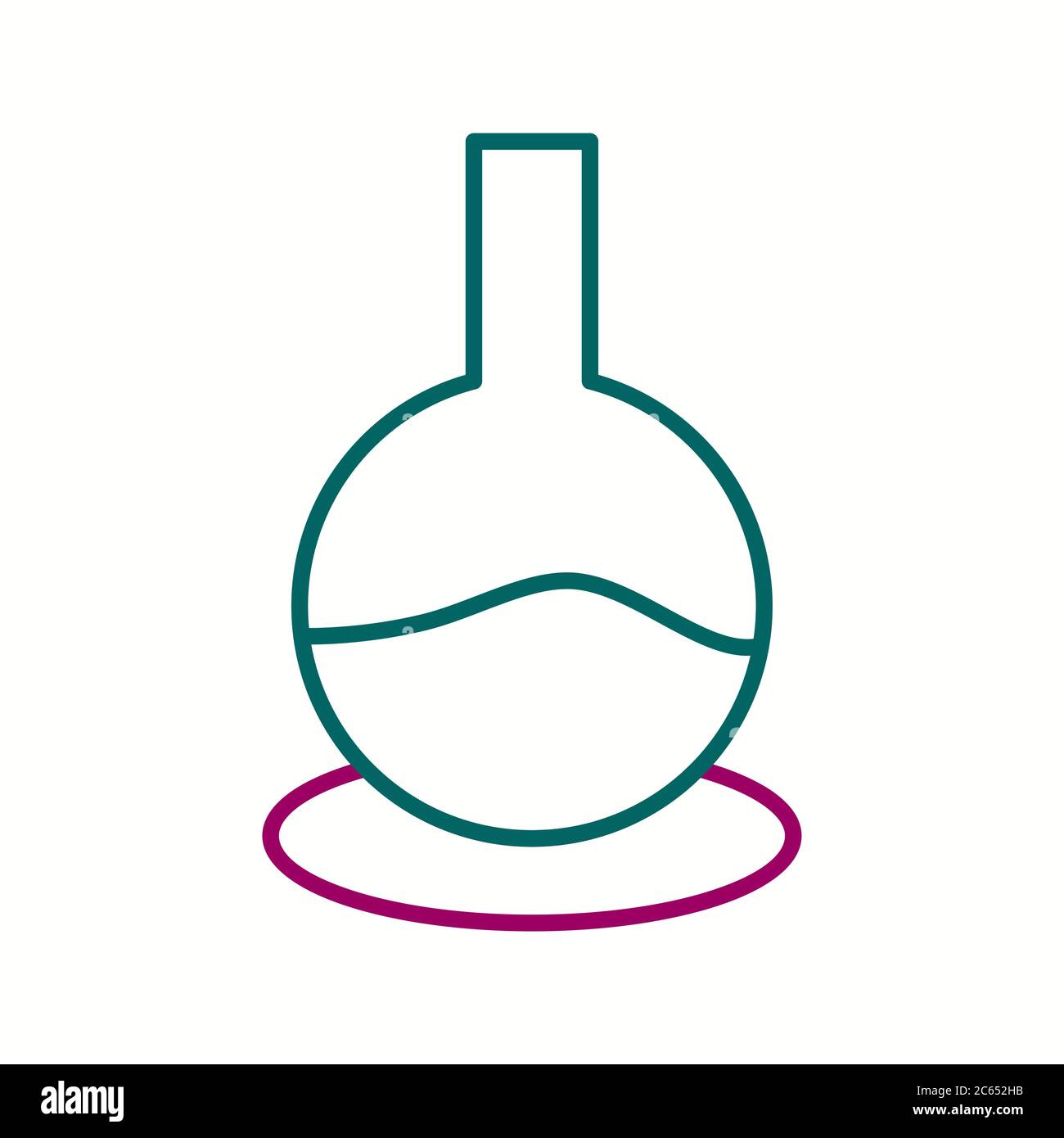 Unique Glass Beaker Vector Line Icon Stock Vector Image & Art - Alamy