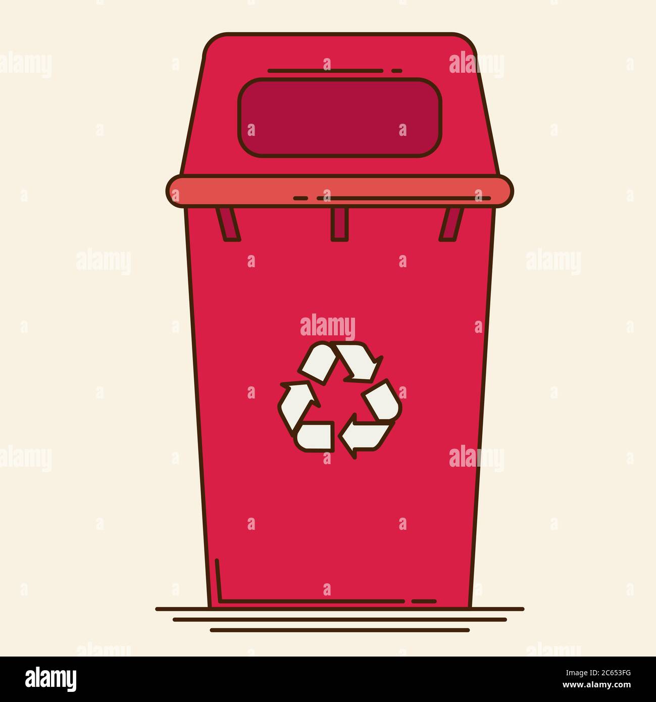 Waste sorting garbage bin vector Stock Vector Image & Art Alamy